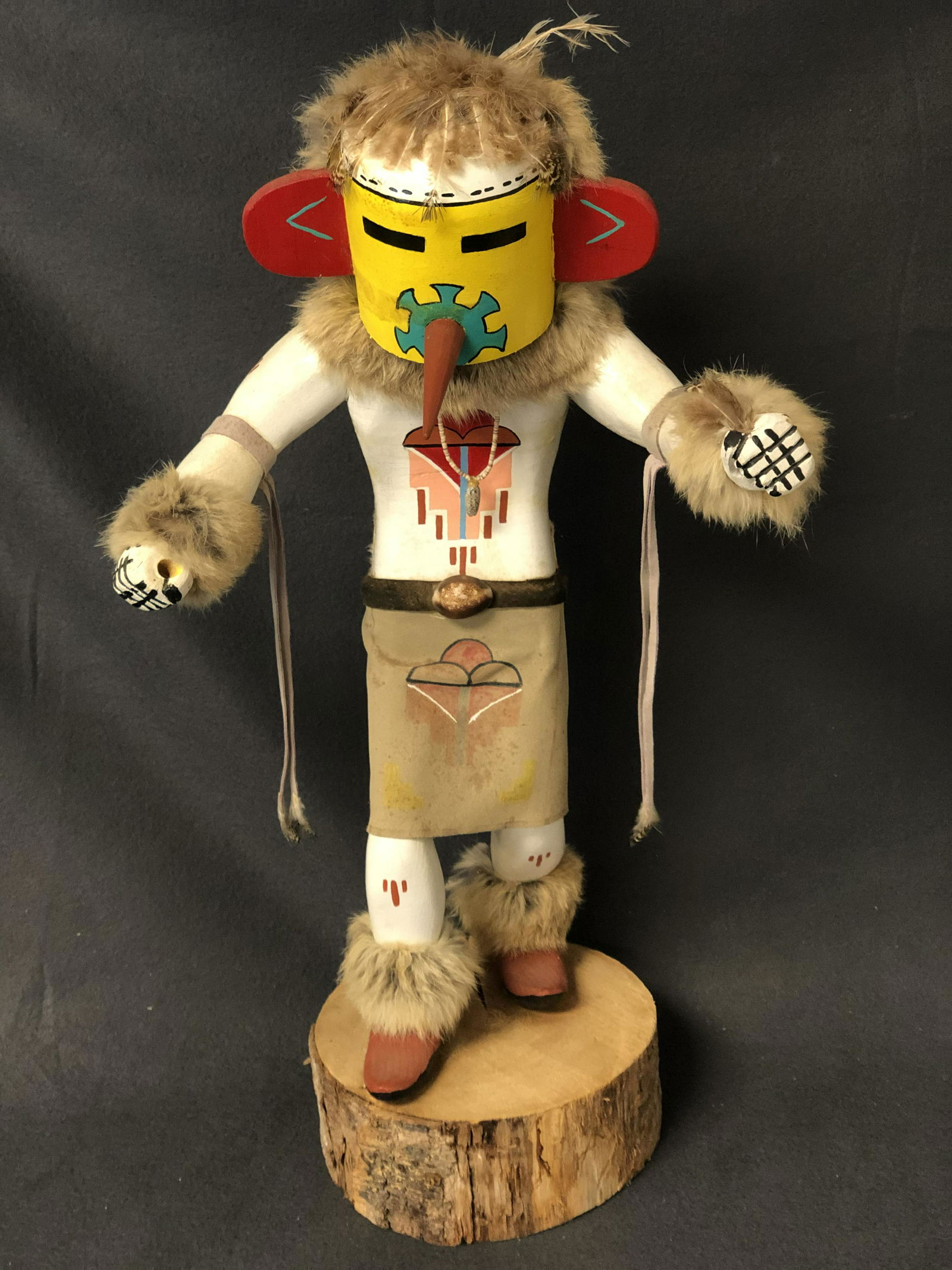Large Signed Kachina Doll Spotted Corn - 22'' Tall (1 of 5)