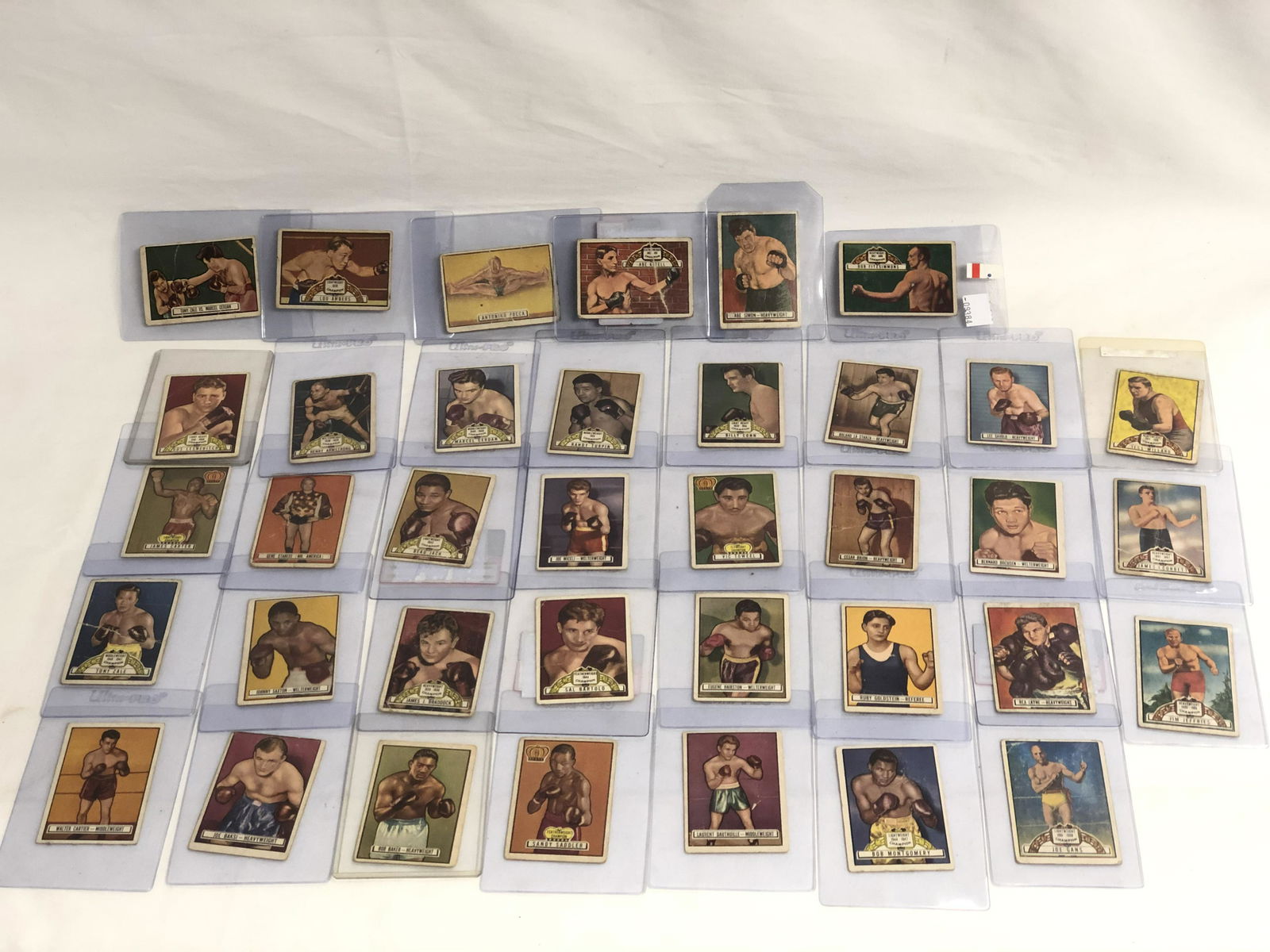 (67)1951 Topps Ringside Boxing Cards - J.Jeffries, (1 of 8)