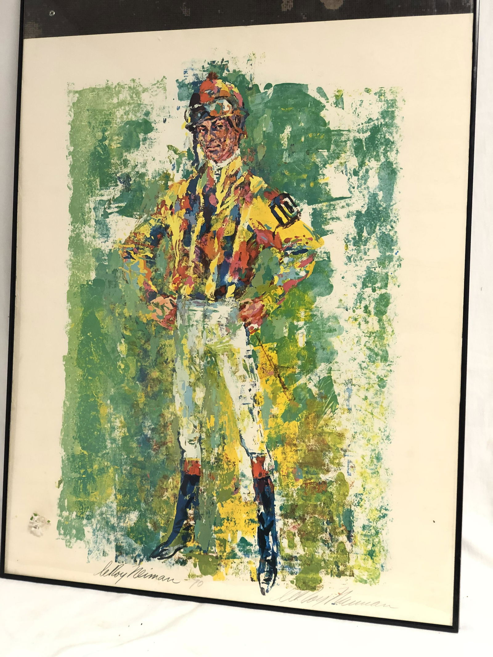 LeRoy Neiman Pencil Signed ''Jockey'' Litho - 1970 (1 of 4)