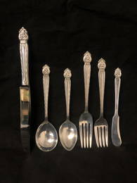 6 International Sterling Silverware, 182g -