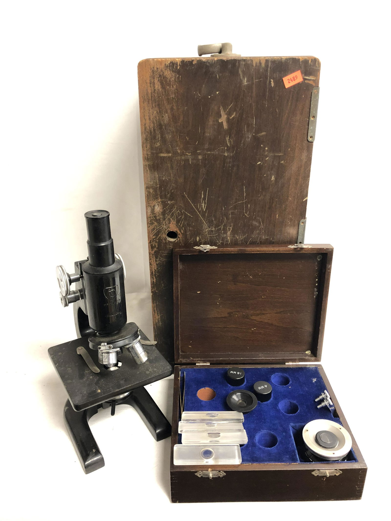 Vtg American Optical Spencer Microscope - 3 Objective (1 of 5)