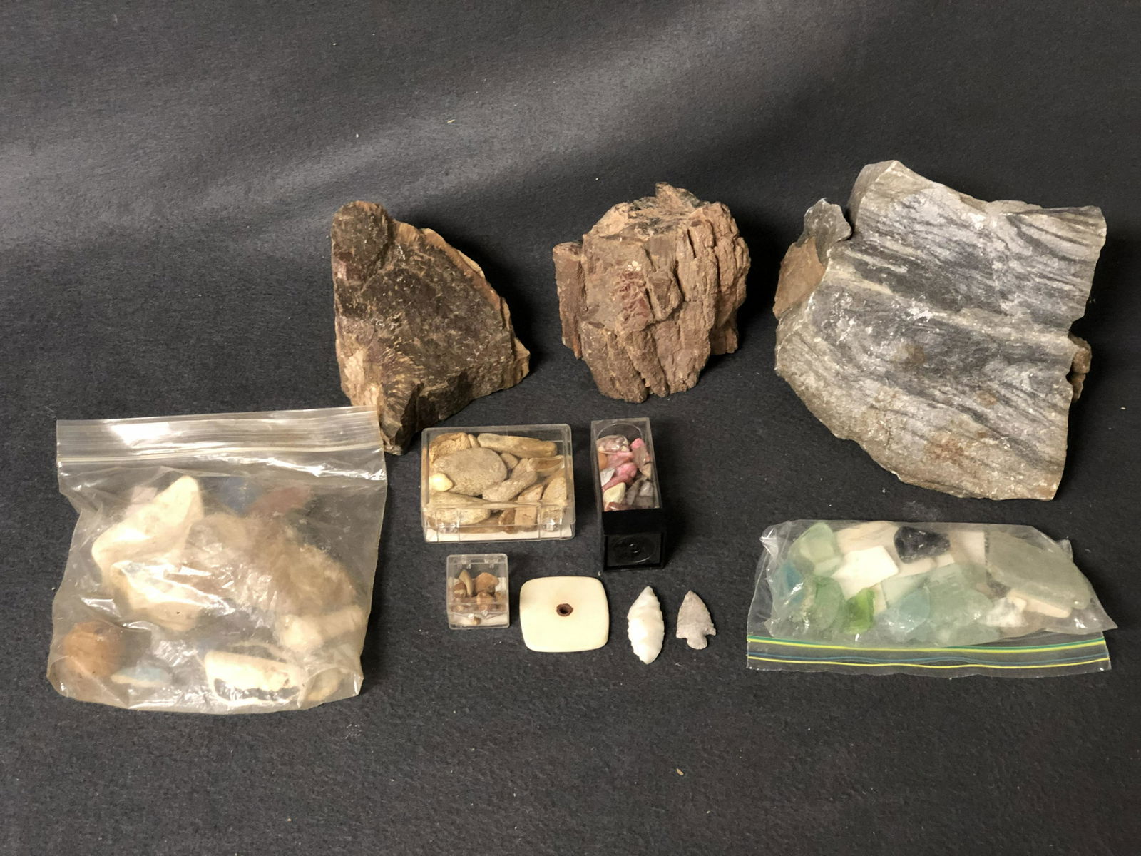 Petrified Wood, Arrow Heads, Fossils,More - Beach: Petrified Wood, Arrow Heads, Fossils,More - Beach Glass, Rocks