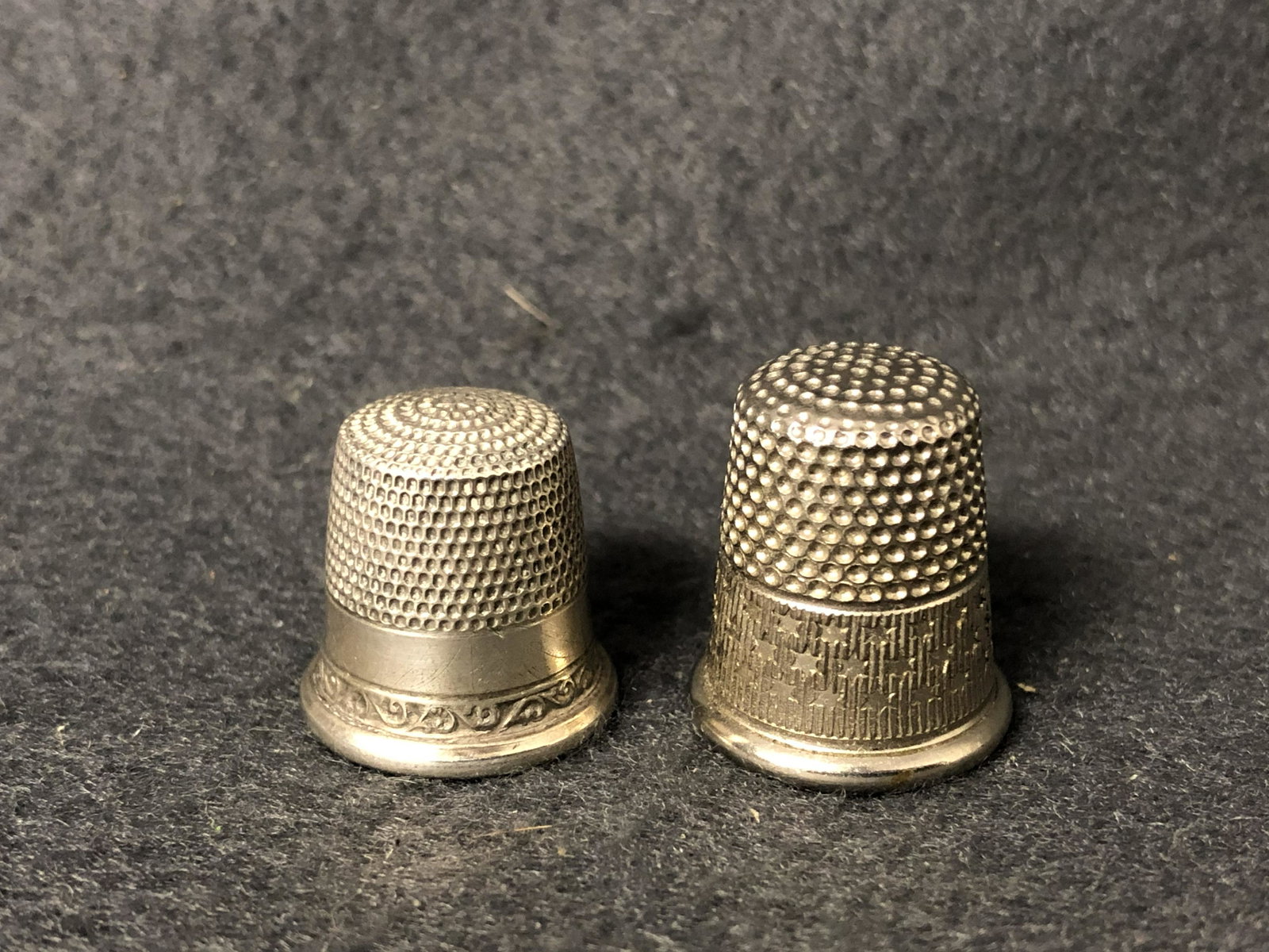 Sterling & German #5 Thimble - 2.1g Thimble: Sterling & German #5 Thimble - 2.1g Thimble