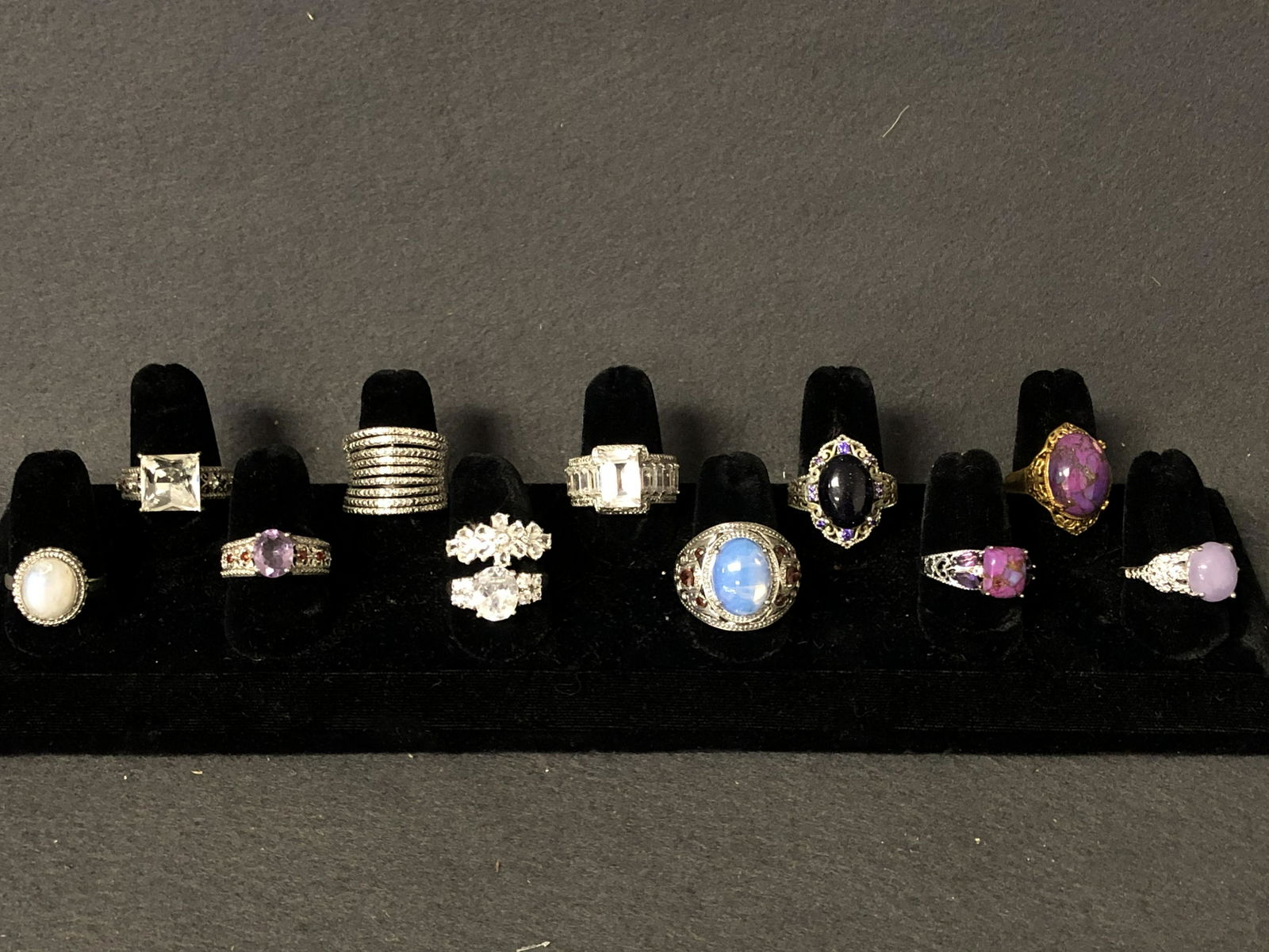 (12)KARIS Designer Rings w/ Various Stones - Fashion (1 of 4)