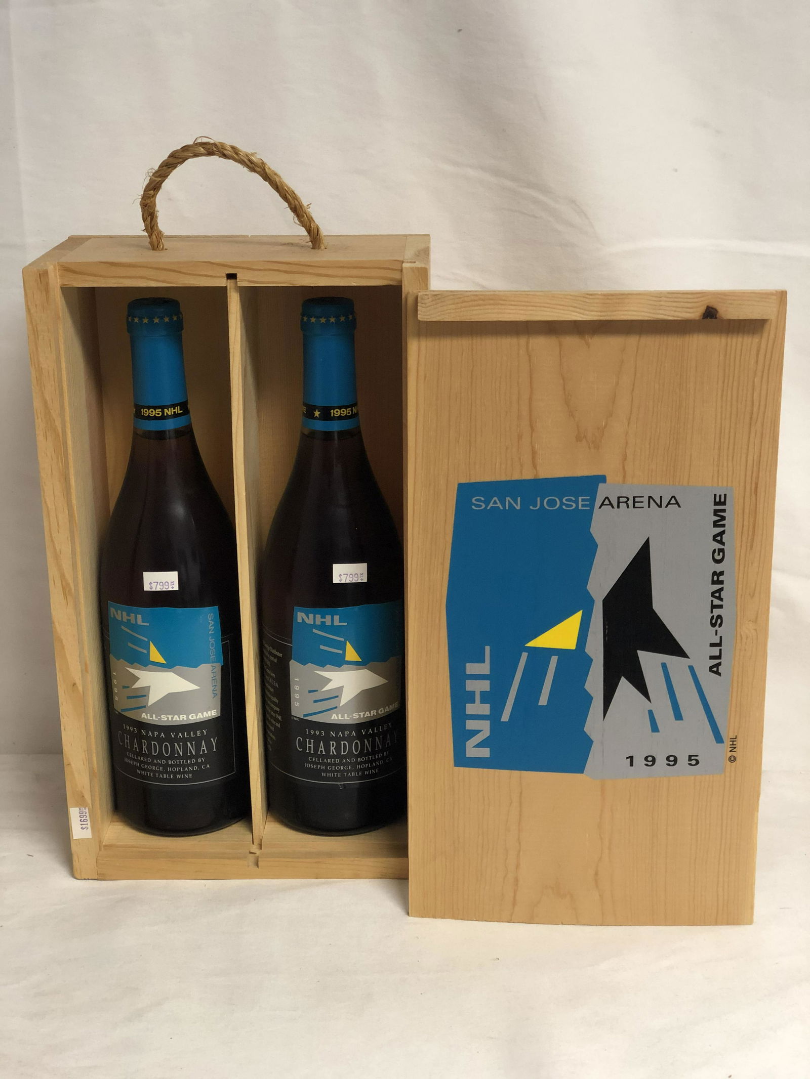 San Jose NHL Sharks 1993 Collectors Box - w/ Bottles (1 of 1)