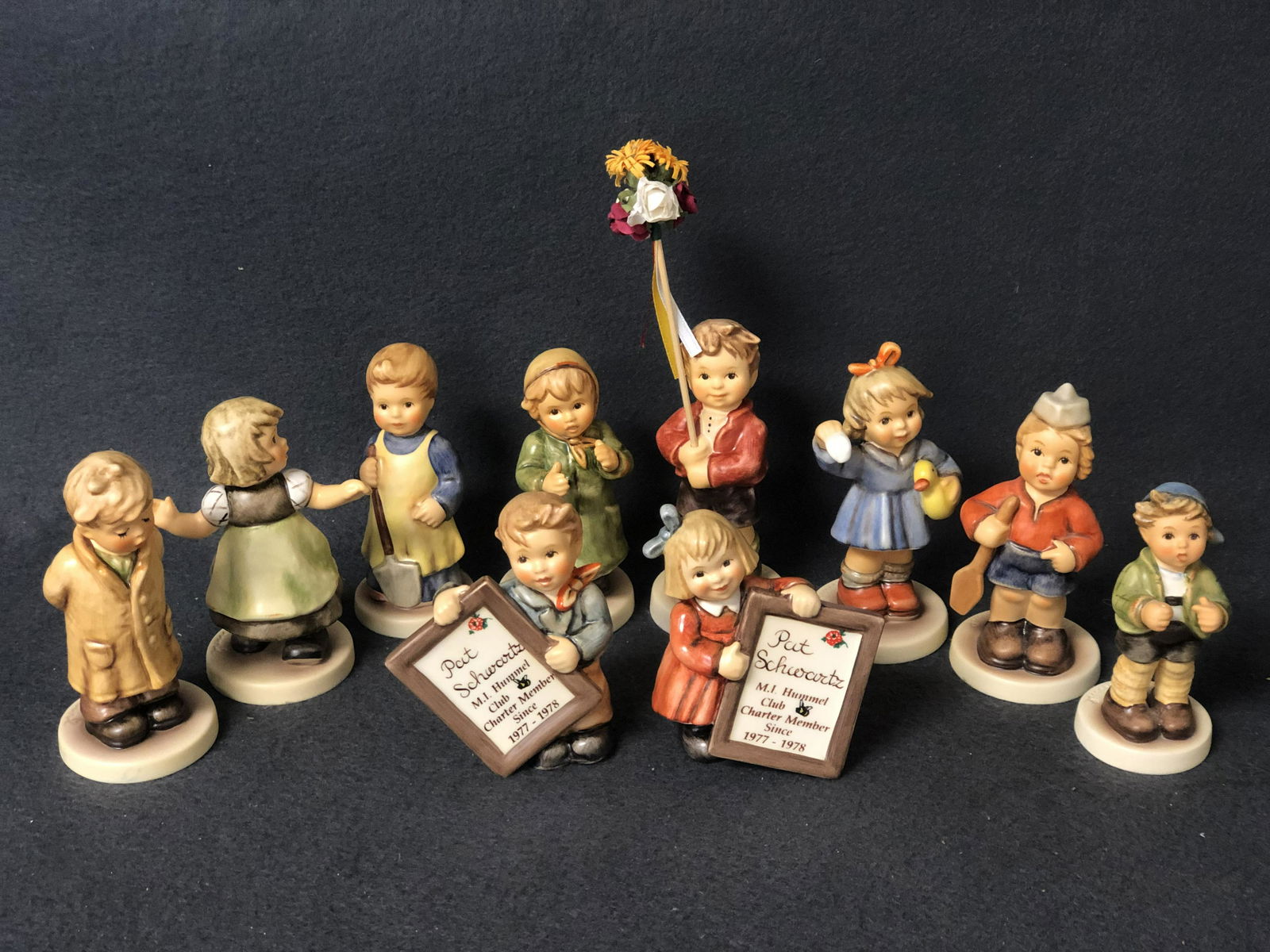 (10)Asst Goebel Hummel Figures w/ Boxes - 3.5'' - 4'' (1 of 10)