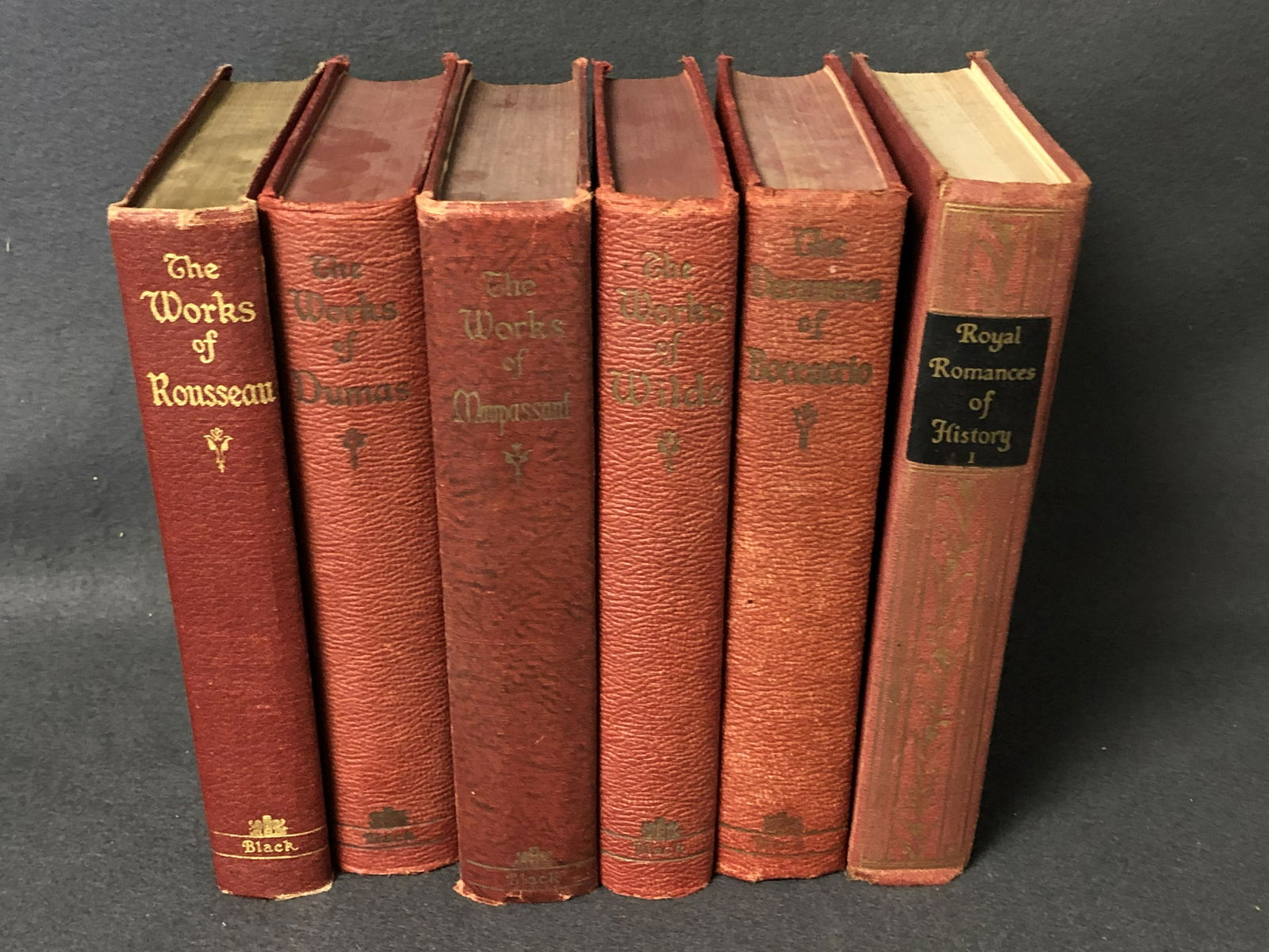 (6)Antique Books 'The Works Of' - Dumas Roussean, (1 of 12)