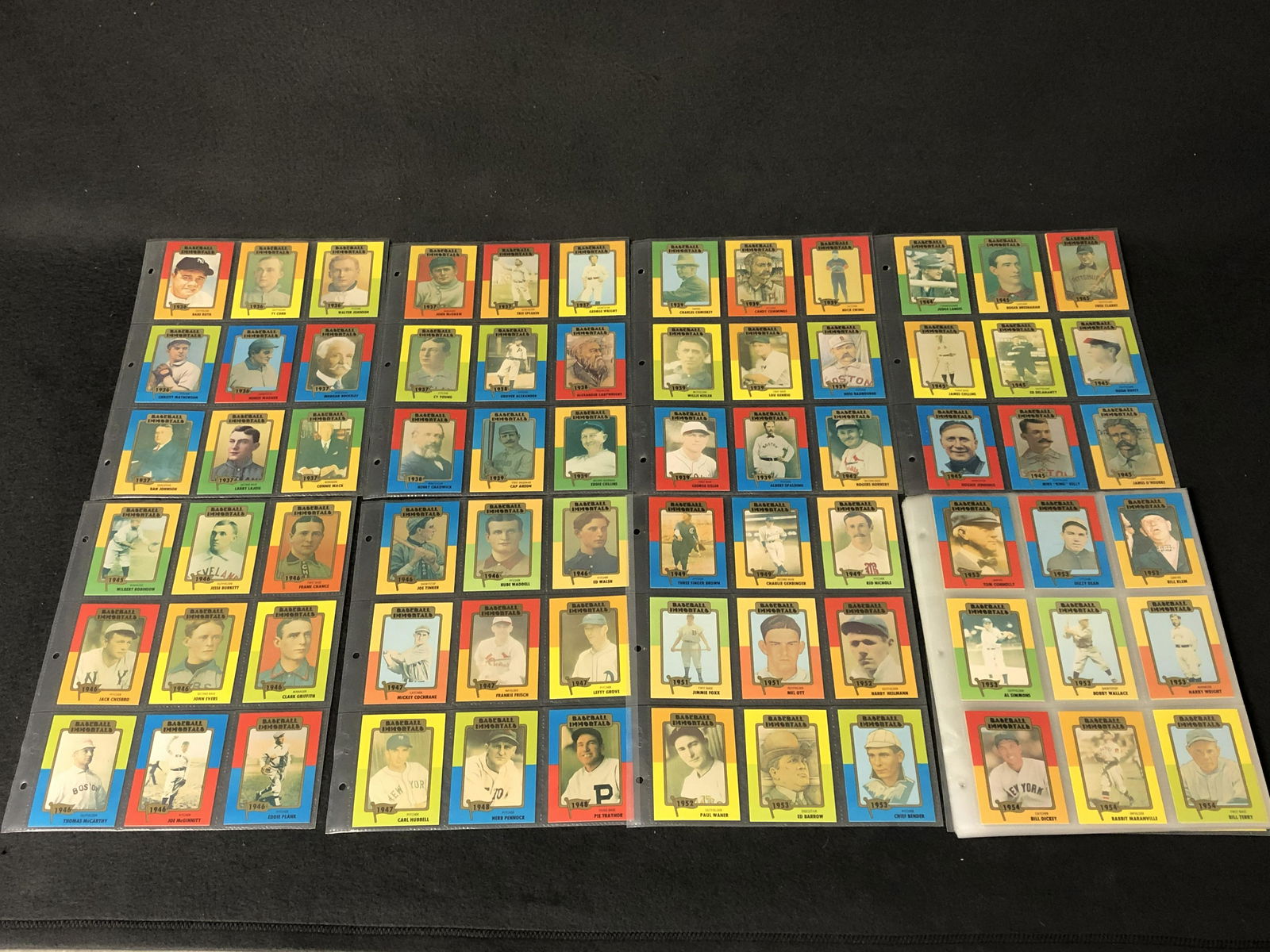 1980 TCMA Baseball Immortals Trading Cards - Complete (1 of 10)