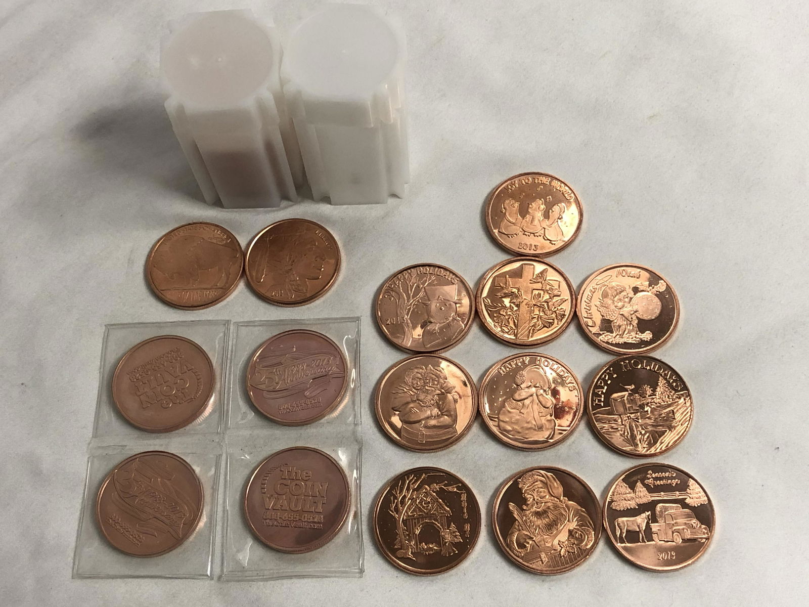 (29).999 Copper Buffalo Indian Head, More - .999 Fine (1 of 6)