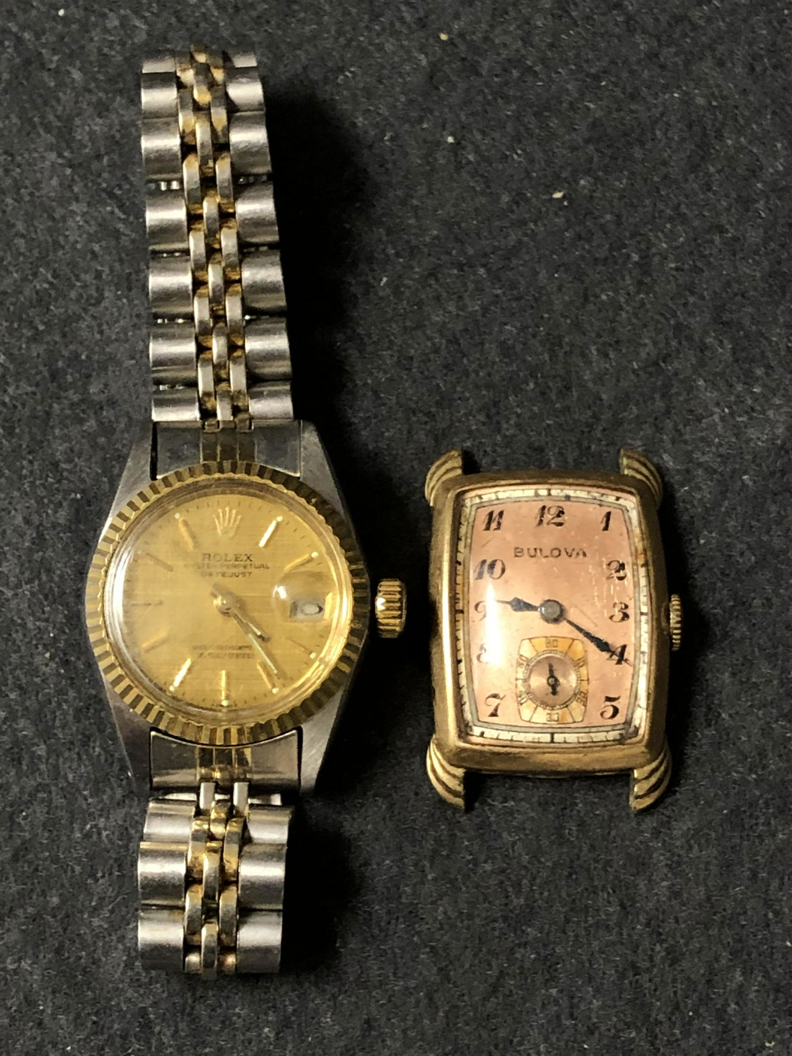 Faux Rolex Watch, Deco Bulova Case/Face - Both Need (1 of 7)