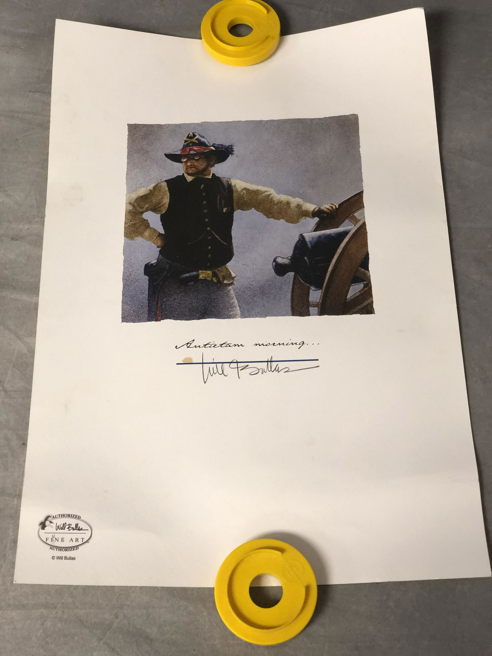 (6)Signed Will Bullas Civil War Prints - Pencil Signed, (1 of 8)