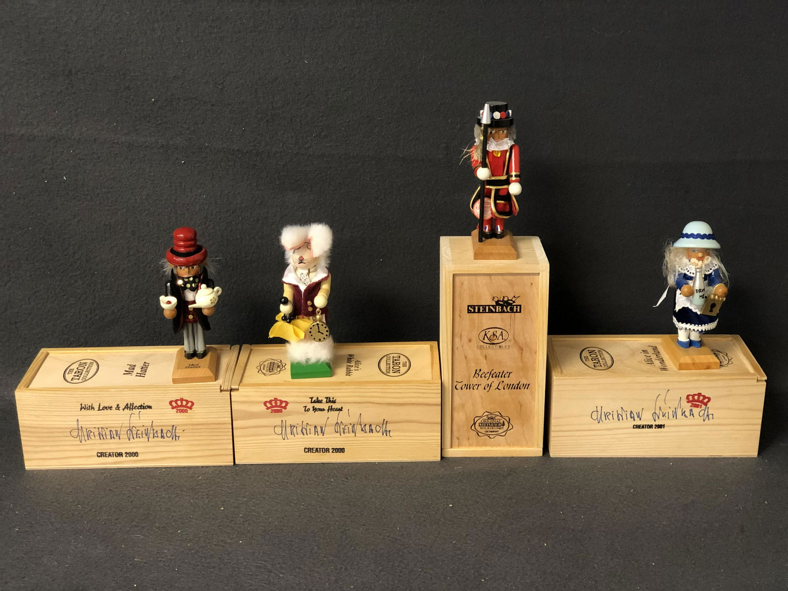 (4)Signed Steinbach German Nutcrackers,Alice - Alice in (1 of 9)