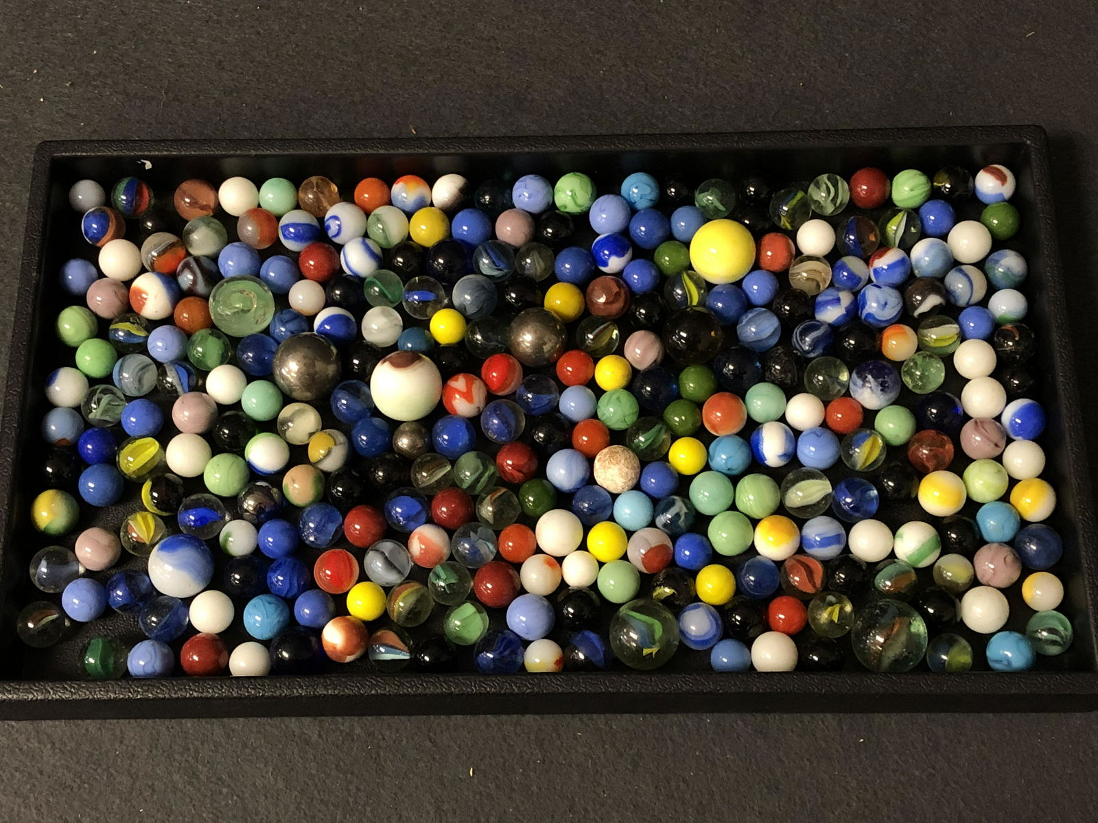 300+ Vintage Marbles & Steelies - Various Sizes, Styles (1 of 4)