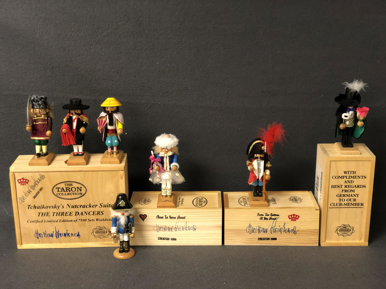 7 Tchaikovsky's Steinbach Nutcrackers,Most Signed - (1 of 13)