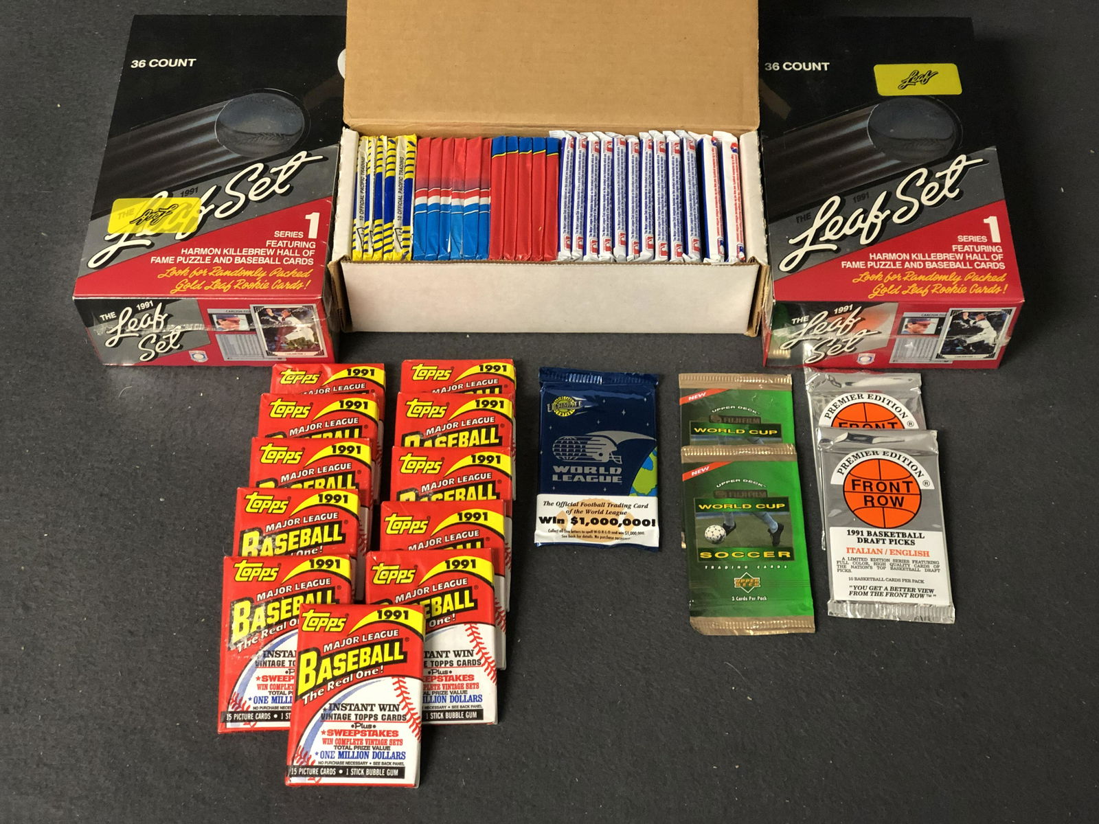 Asst Sealed MLB Trading Cards, (2)Boxes - (2)1991 Leaf (1 of 5)