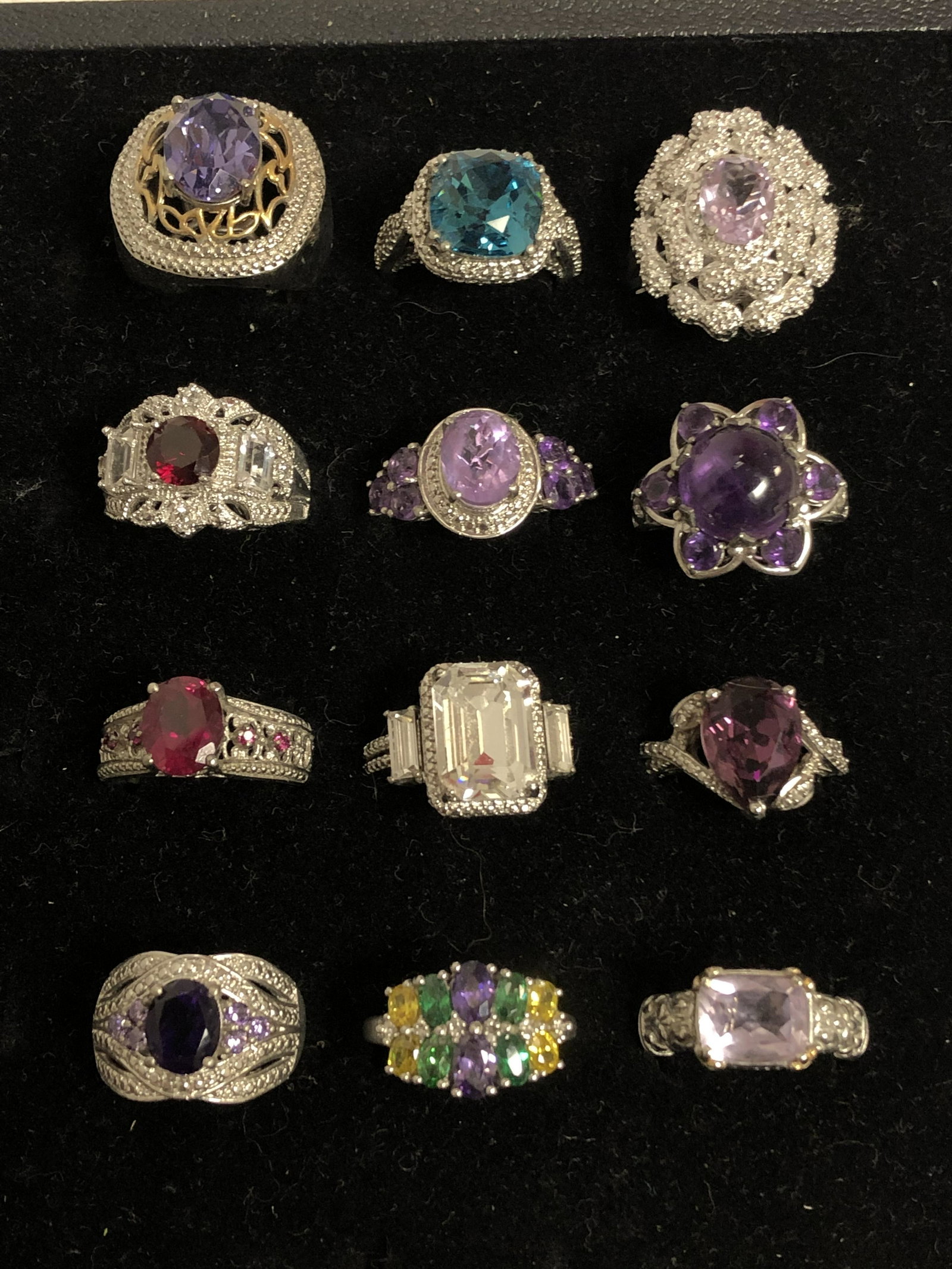 (12)Asst KARIS Designer Rings w/ Various Stones - (1 of 4)