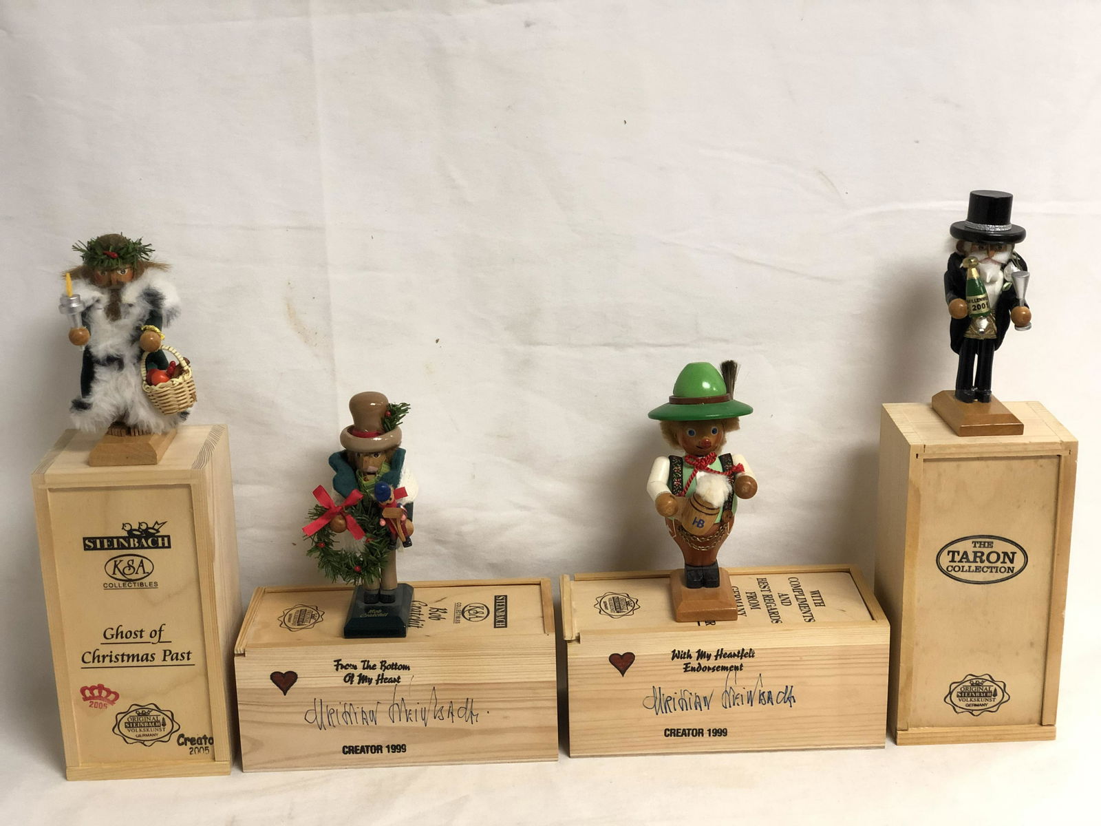 (4)Signed Steinbach Miniature Nutcrackers - Ghost of (1 of 9)