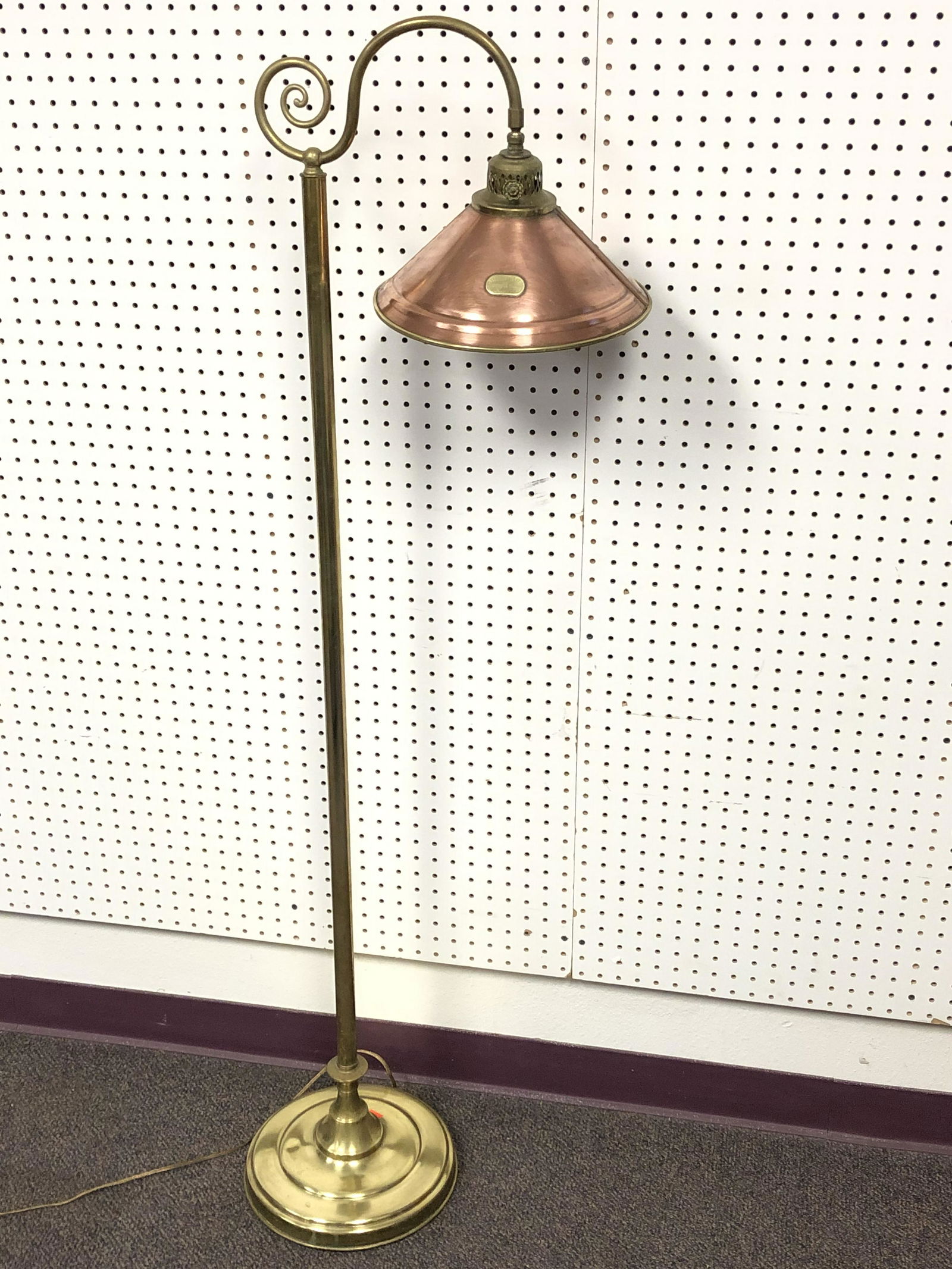 Carriage Trade of Tahoe Brass/Copper Lamp - Shade 11'' (1 of 4)