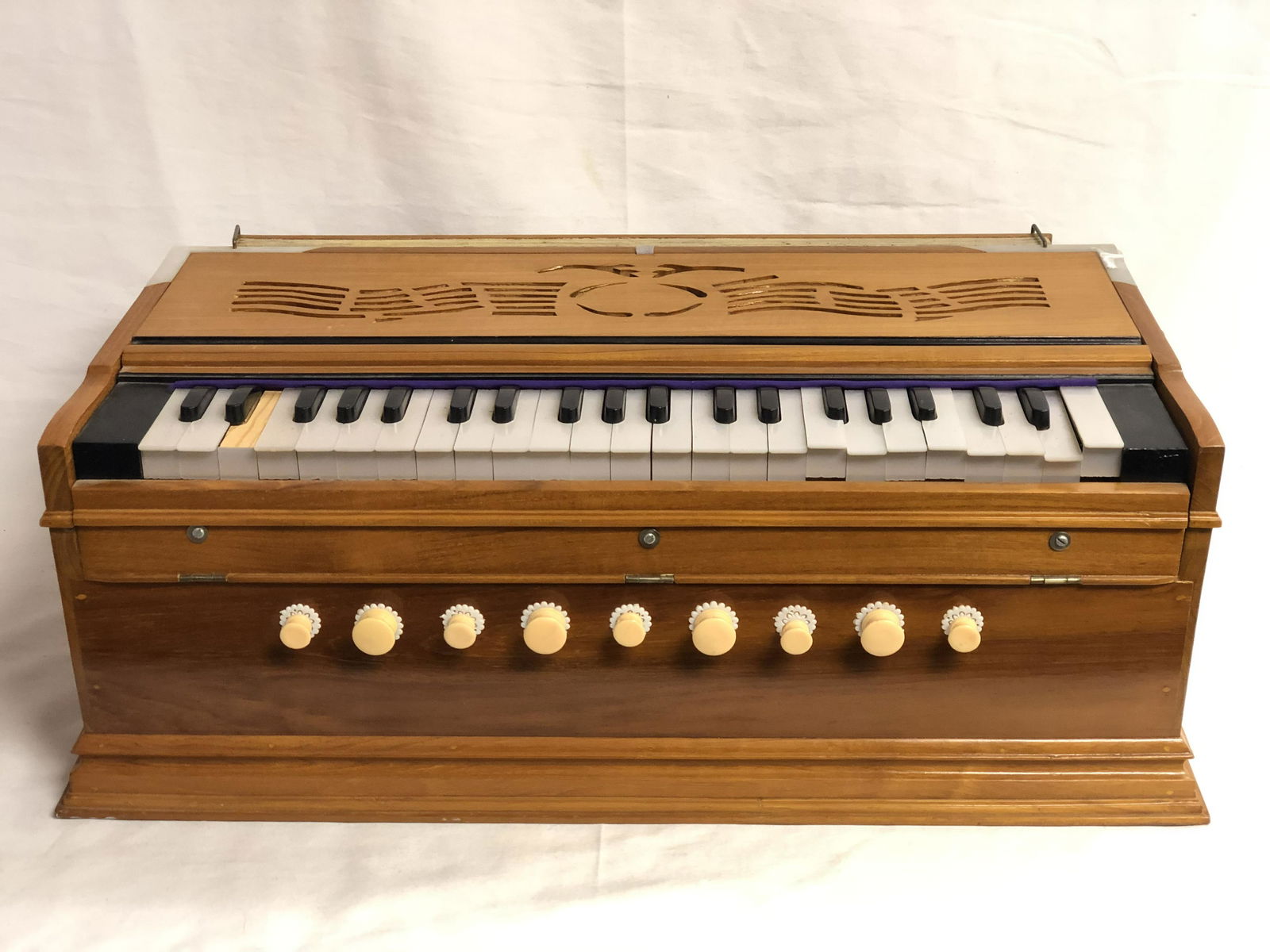 Vintage Wooden Accordian, 24'' x 12.75'' x 9'' - See (1 of 8)