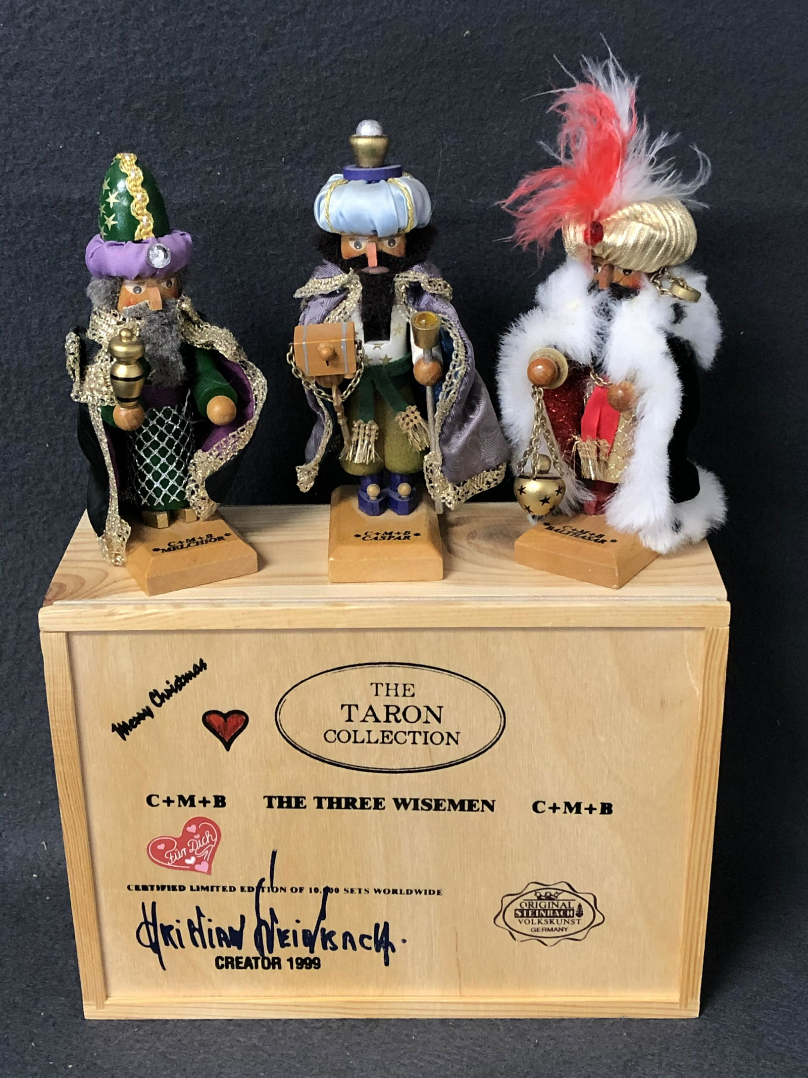Signed Steinbach 3 Wiseman Nutcrackers - Limited (1 of 8)