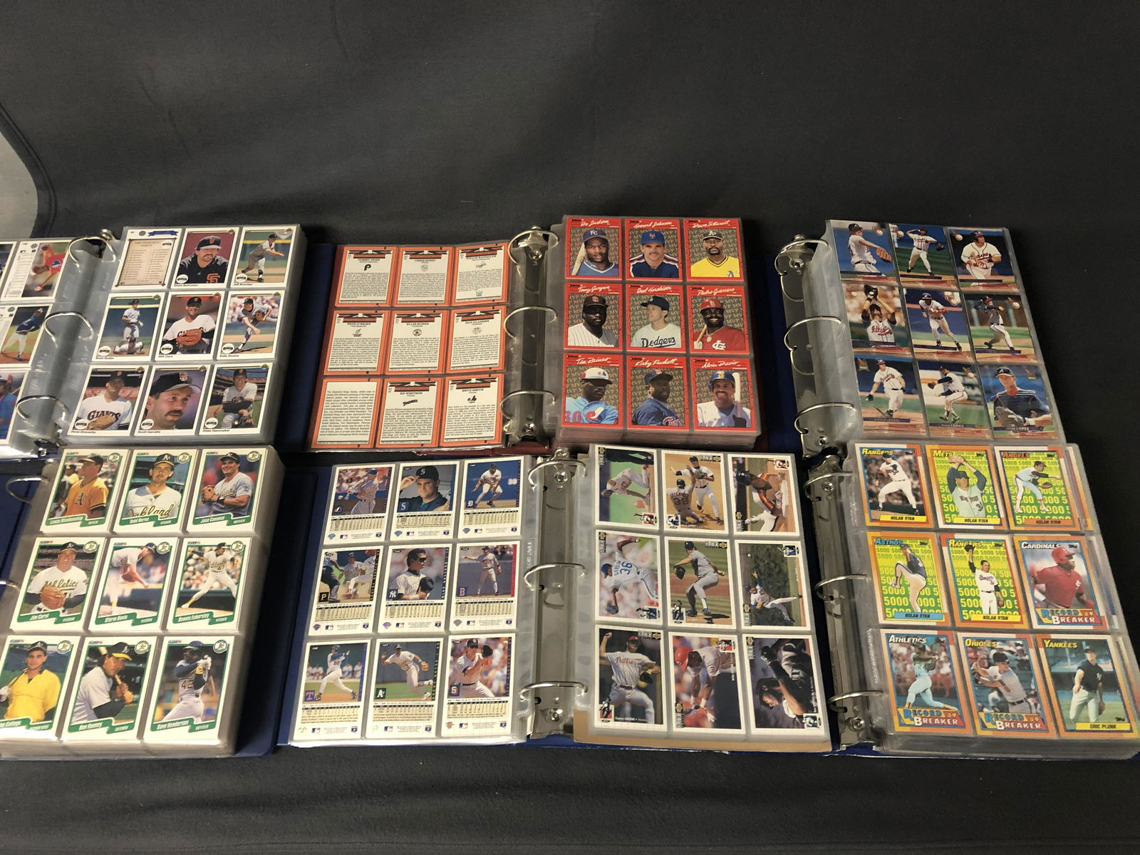 (6)Binders 1990s MLB Trading Cards - Complete / Near (1 of 12)