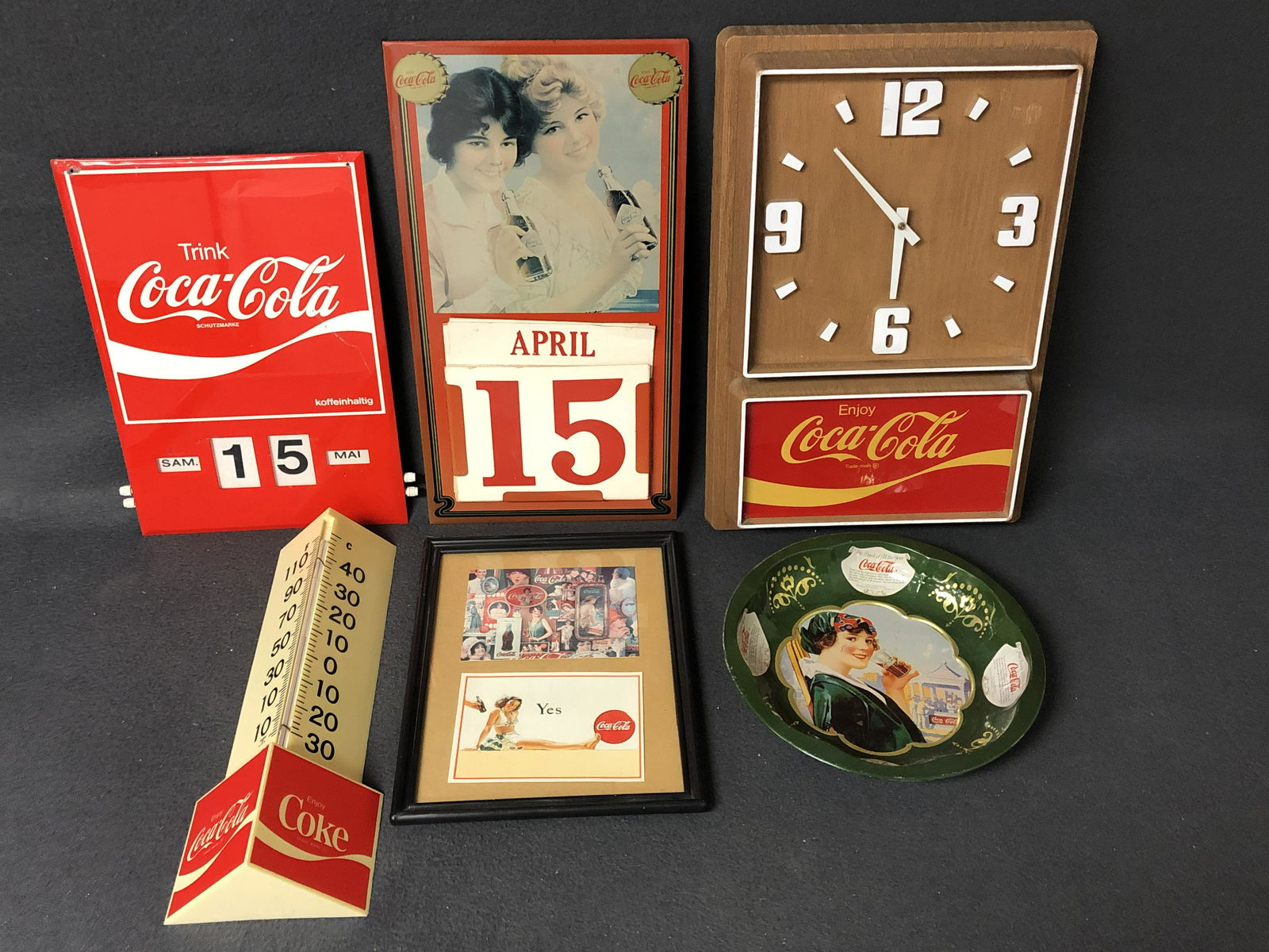 Vtg Coca-Cola, Calendars,Thermometers,More - Electric (1 of 5)