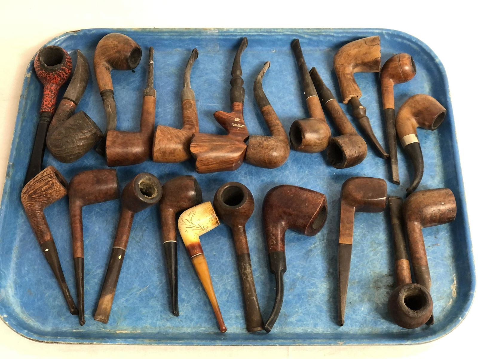(22)Asst Vintage Smoking Pipes - Dansk HandCut, Briar, (1 of 11)