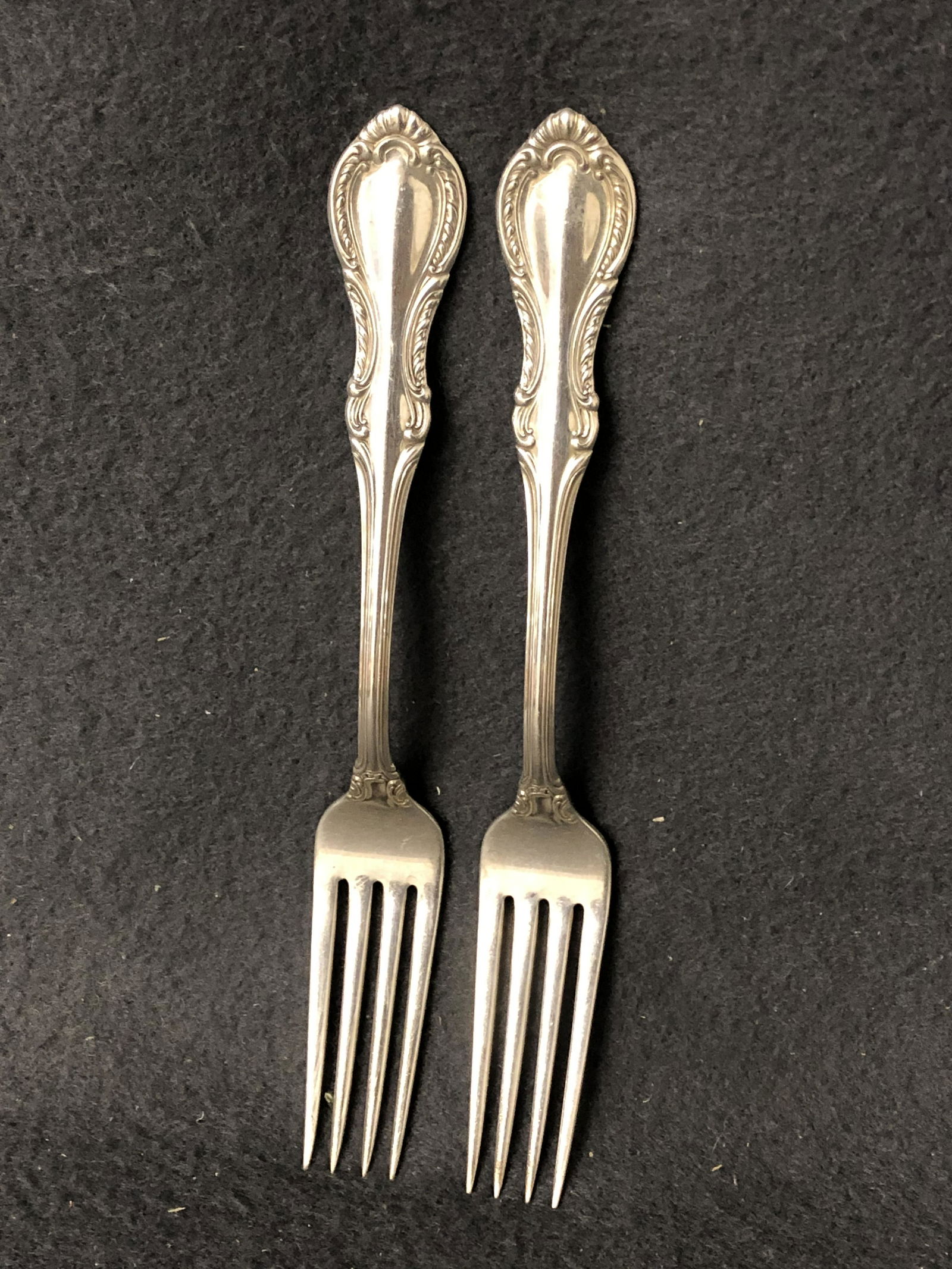 (2)Sterling Silver Forks 'Fine Arts', Wgt 92.4g - (1 of 4)