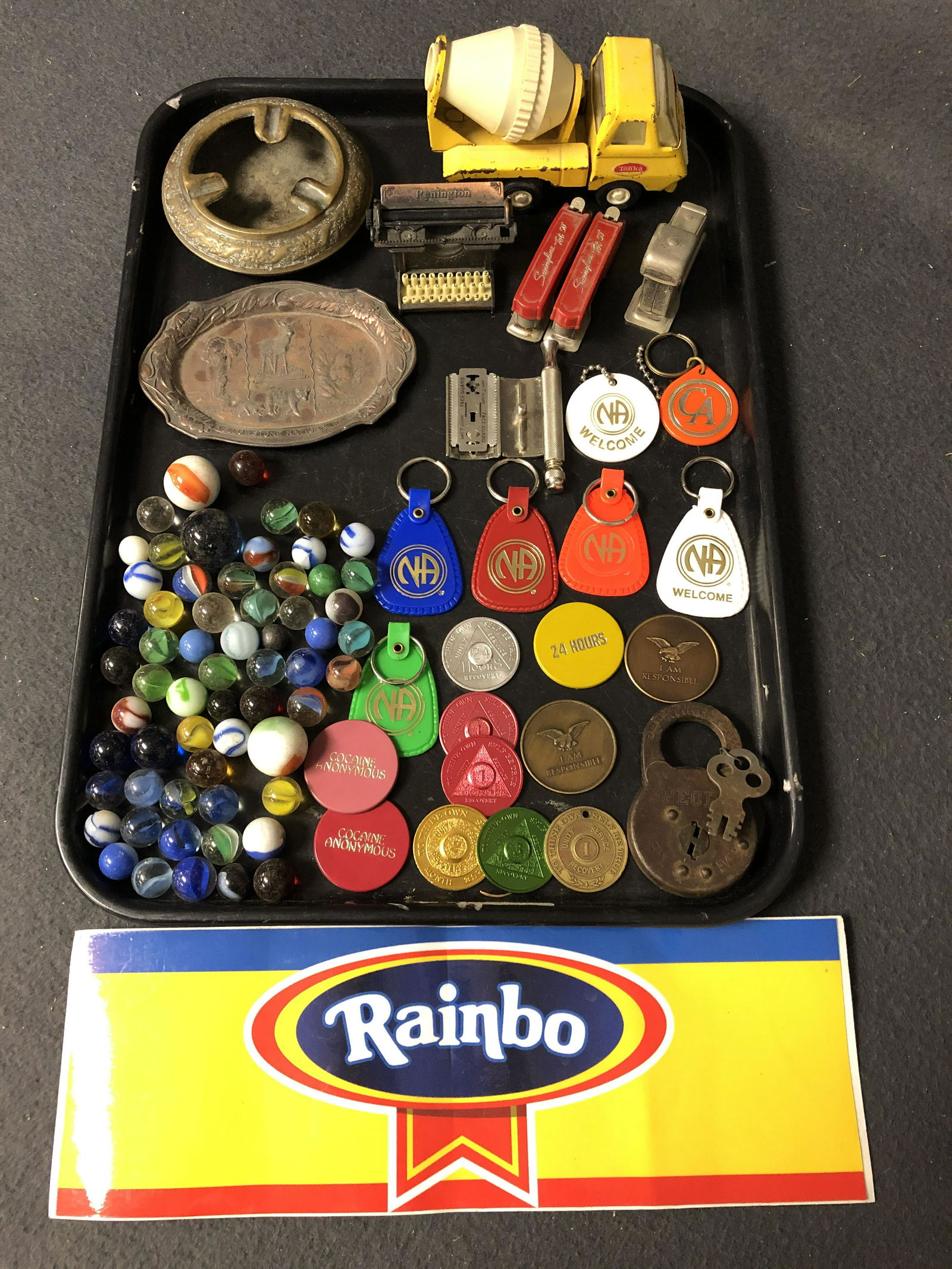 Asst Vtg Items, Tonka,Marbles,Lock,More - Clean & Sober (1 of 5)