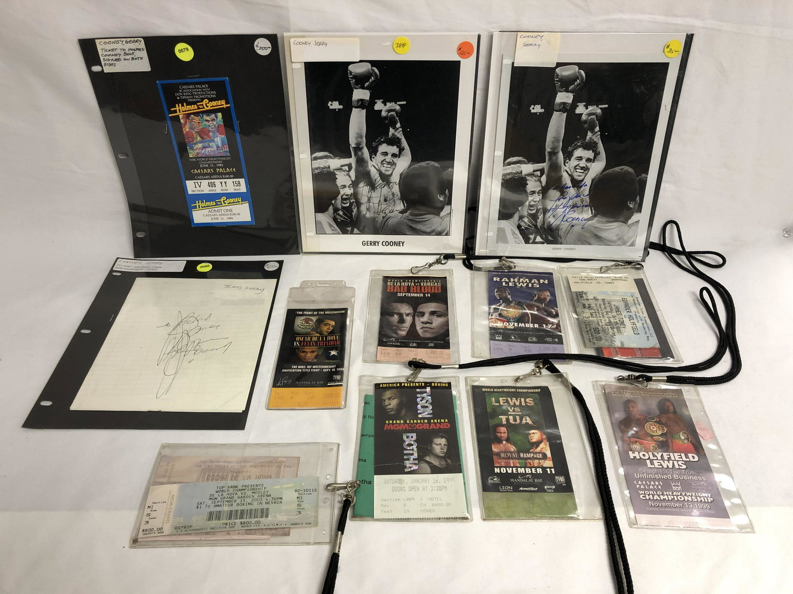 (9)Las Vegas Boxing Tickets - Tickets w/ Lanyards, (1 of 13)