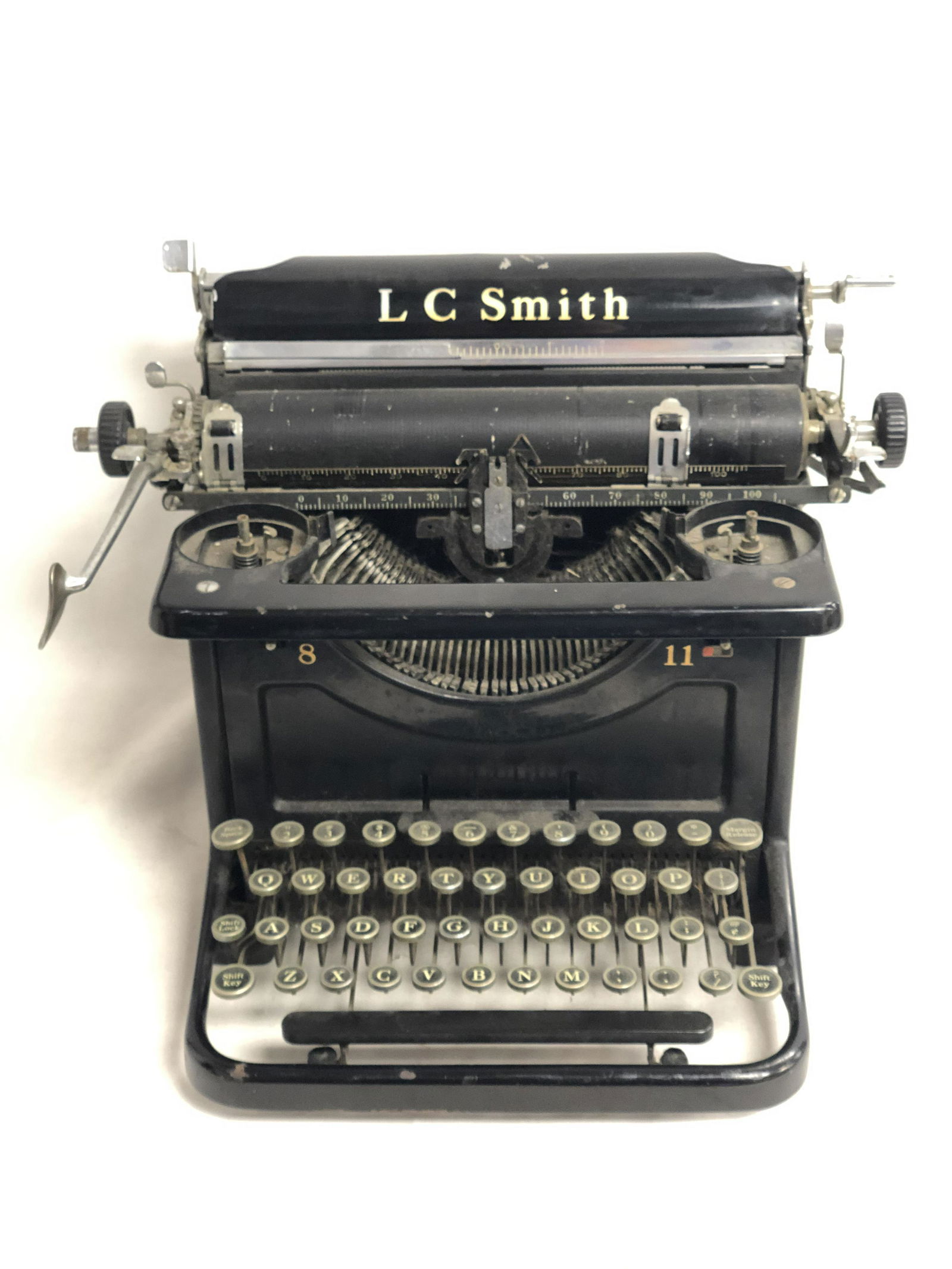 Antique L.C.Smith 8-11 Typewriter - (NEEDS SERVICE) - (1 of 5)