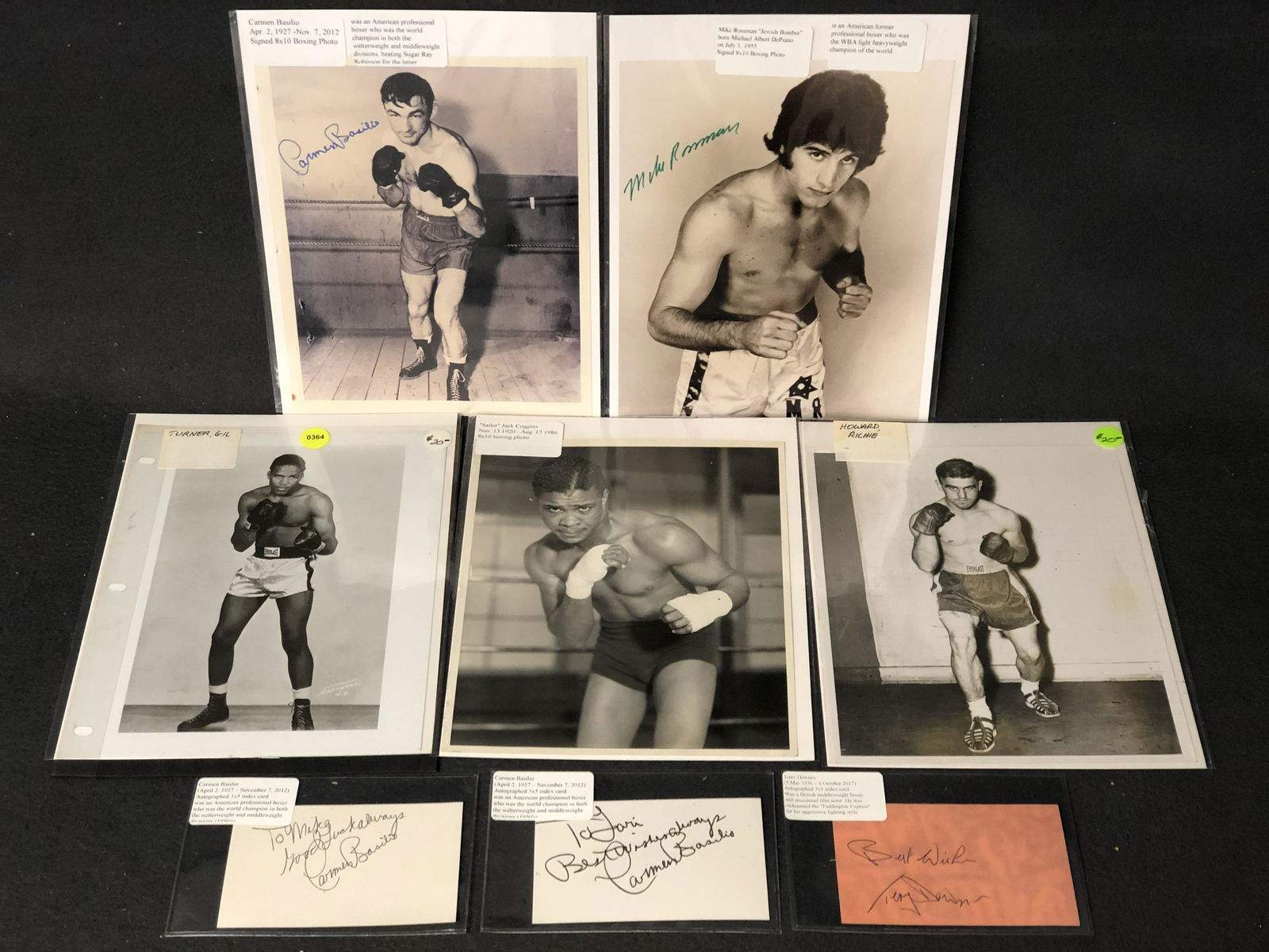Vtg Autographed Boxing Items, Photos - Terry Downes (1 of 6)