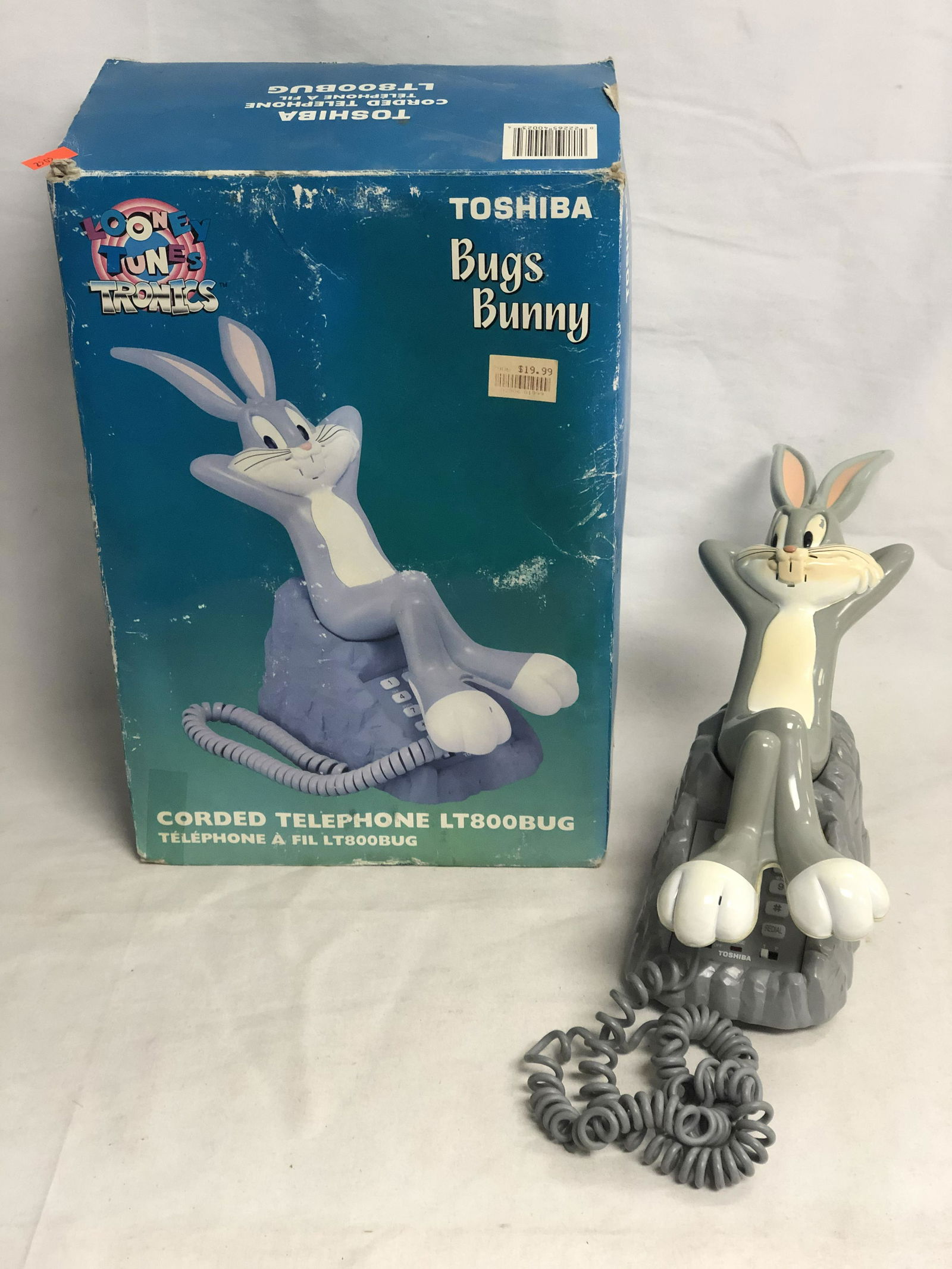 Vtg Bugs Bunny Toshiba Telephone - Original Box (1 of 6)