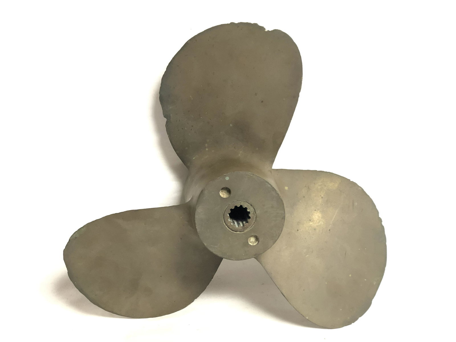 Quick Silver Brass 3 Blade Boat Propeller - (1 of 3)