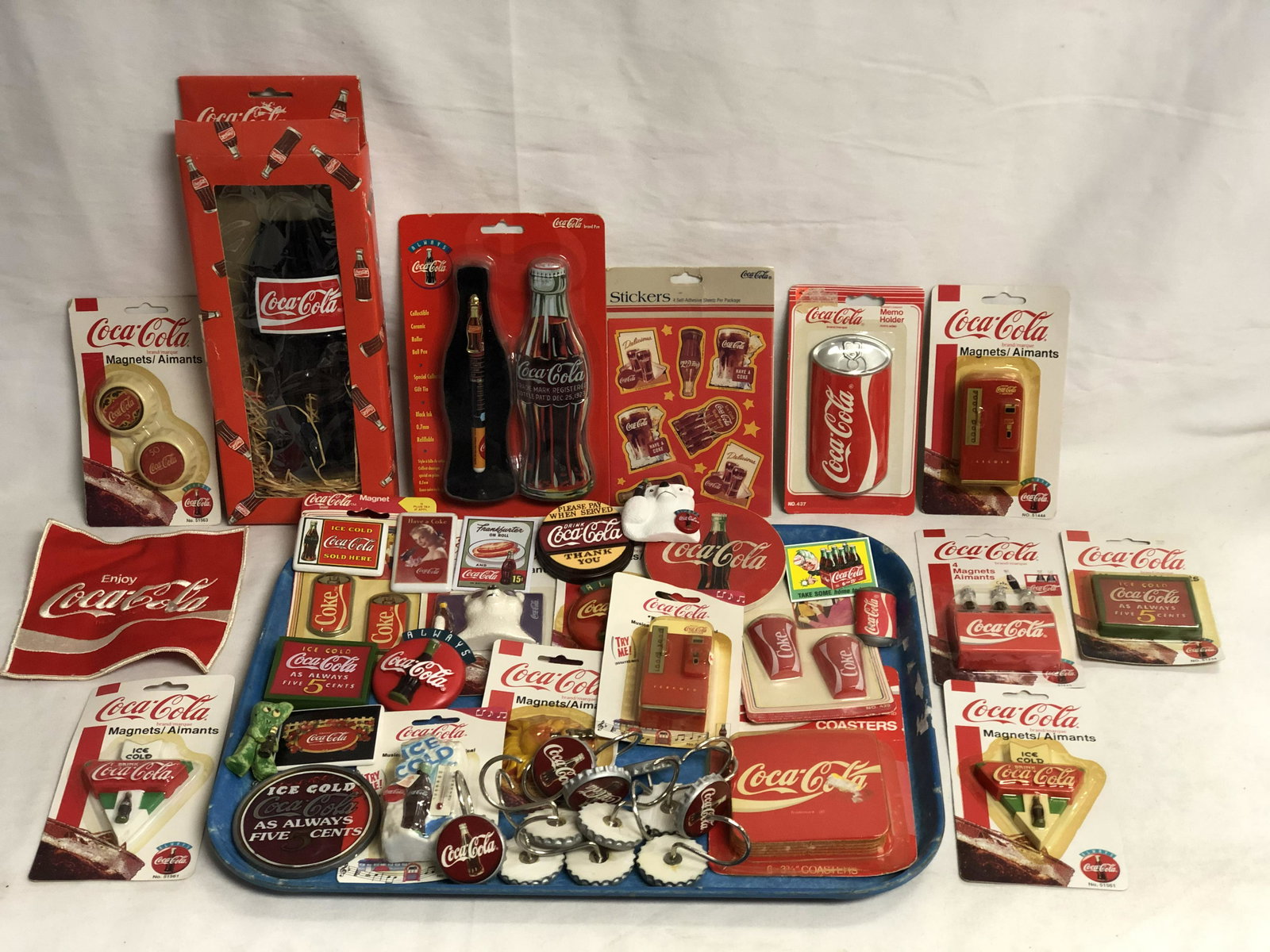 Asst Coca-Cola Items, Magnets,Thermometer,More - Pen (1 of 4)