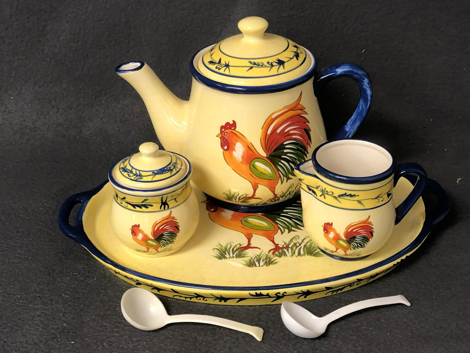 'Temptations' Coffee/Tea Set 'Rooster' Pattern - 10'' x (1 of 4)