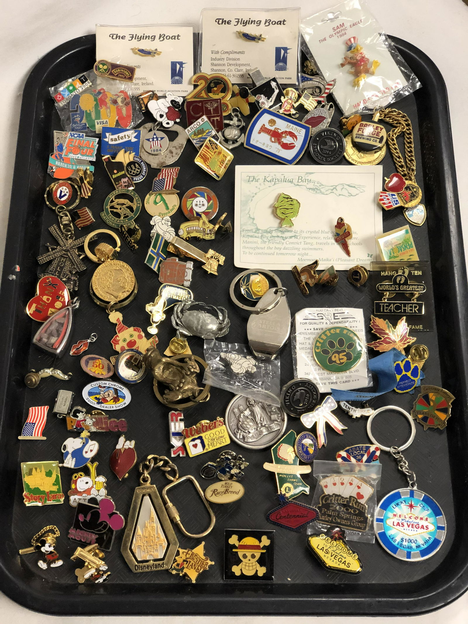 Asst Vintage Pins, Keychains & More - Disney, (1 of 9)