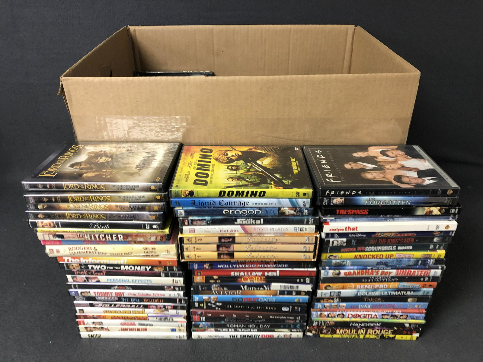 190 DVD Movies + TV Shows -Some Sealed - Lord of the: 190 DVD Movies + TV Shows -Some Sealed - Lord of the Rings, Pink Panther, Mystery, Comedy, Beatles & Elvis + More