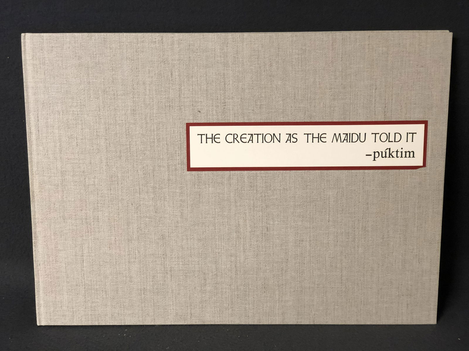 'The Creation as the Maidu Told It' Book - Translated (1 of 8)