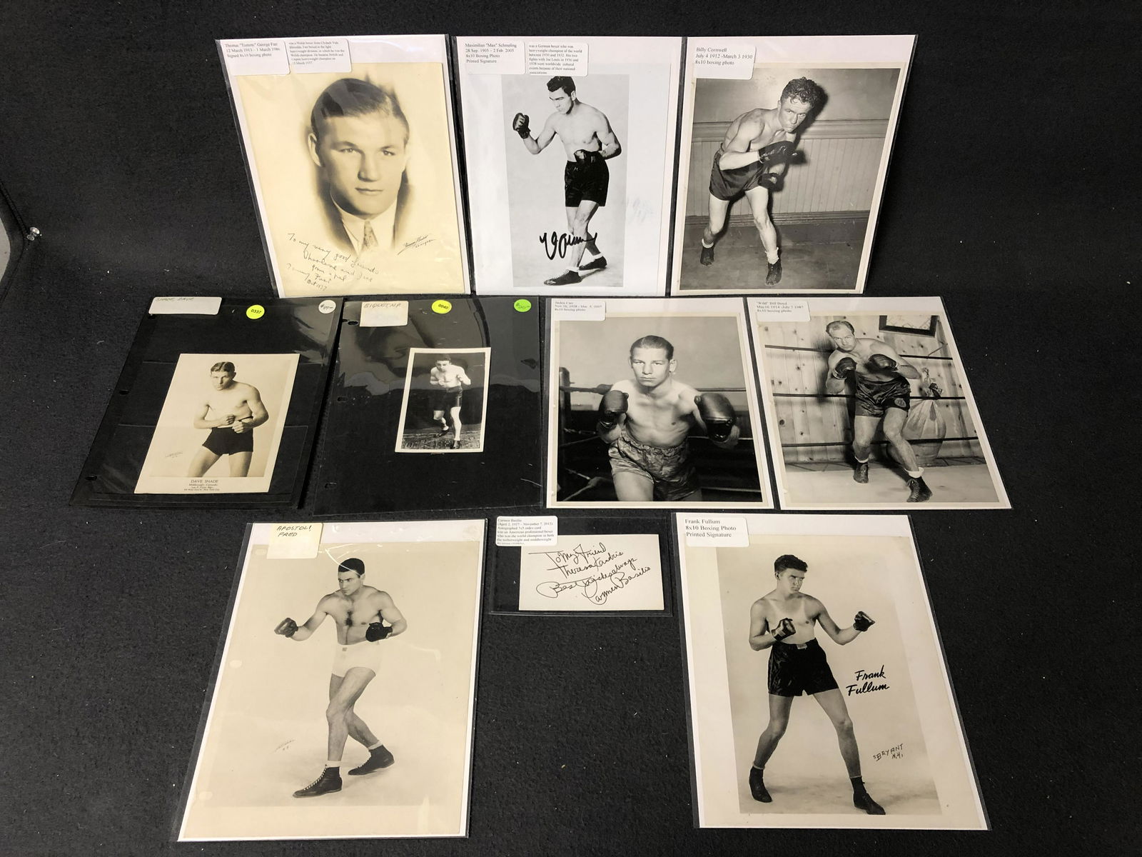 Vtg Boxing Items, 3 Autographs, Photos,More - Signed (1 of 14)