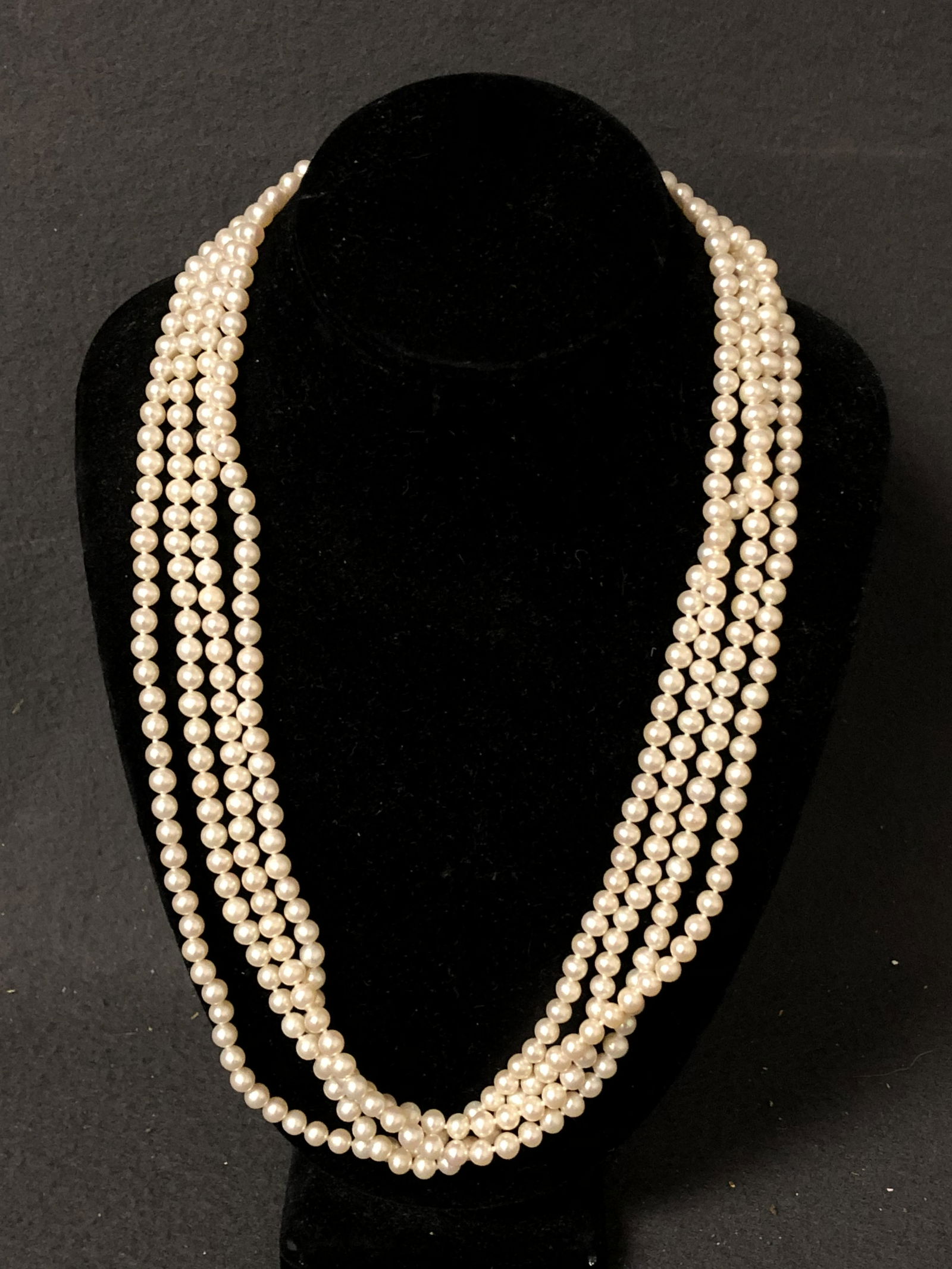 48'' Pearl Beaded Necklace - Extra Long Bead Strand (1 of 3)
