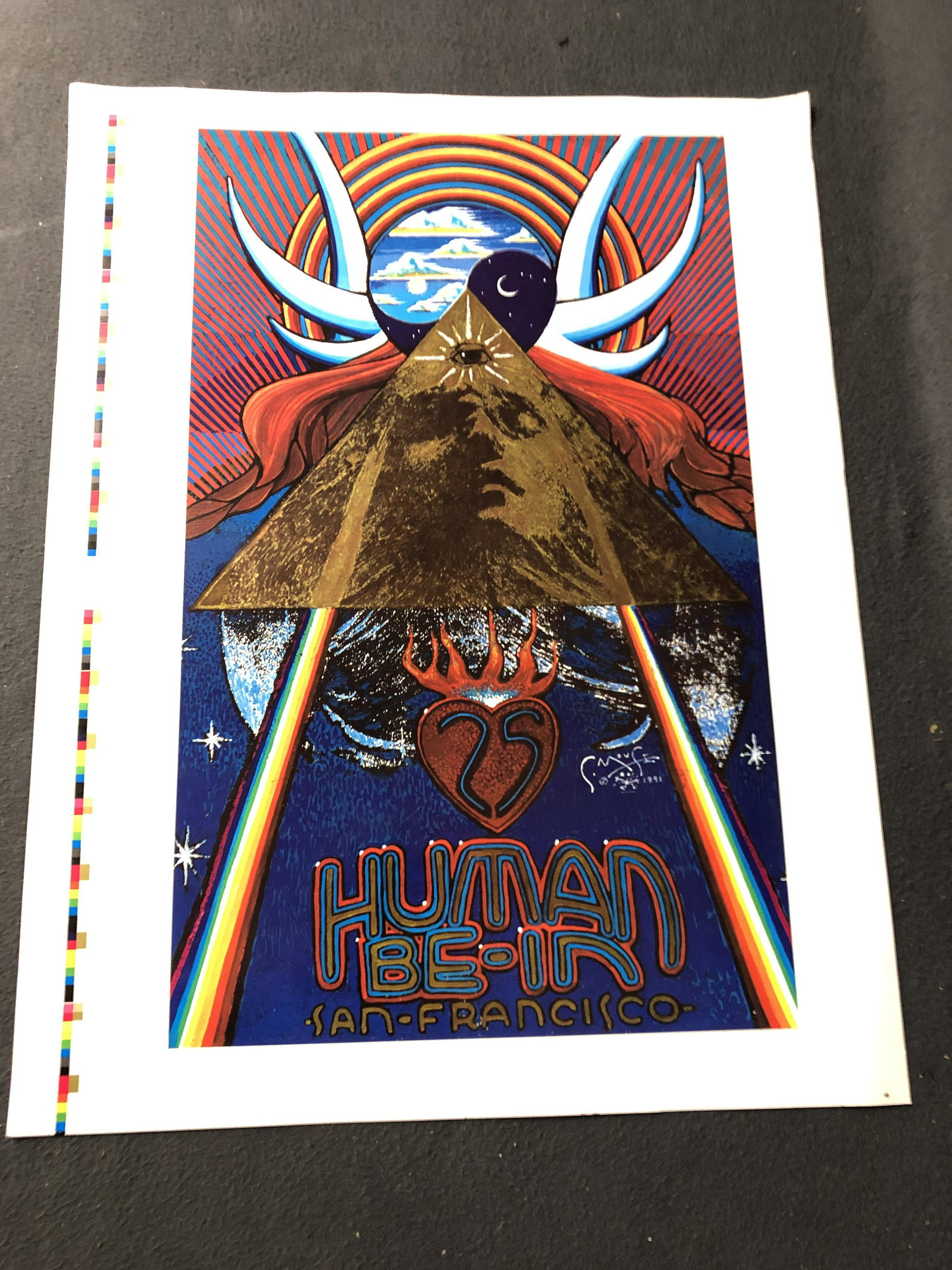 'Human Be' Poster in San Francisco, 20'' x 26'': 'Human Be' Poster in San Francisco, 20'' x 26''