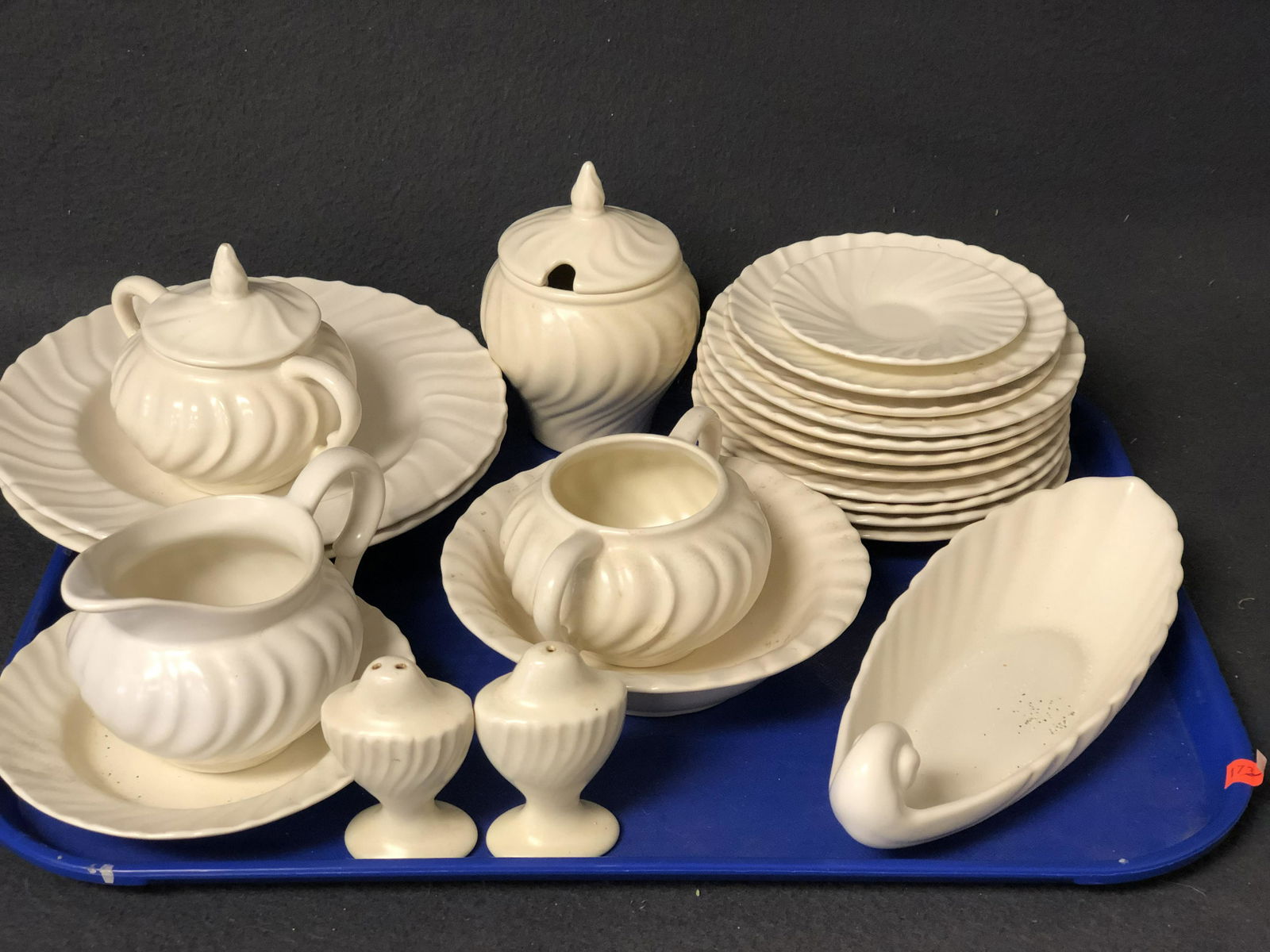 22pcs Vtg Franciscan Ivory Colored Dishes - Plates, Creamer, Sugar, Serving Dish & More (1 of 5)