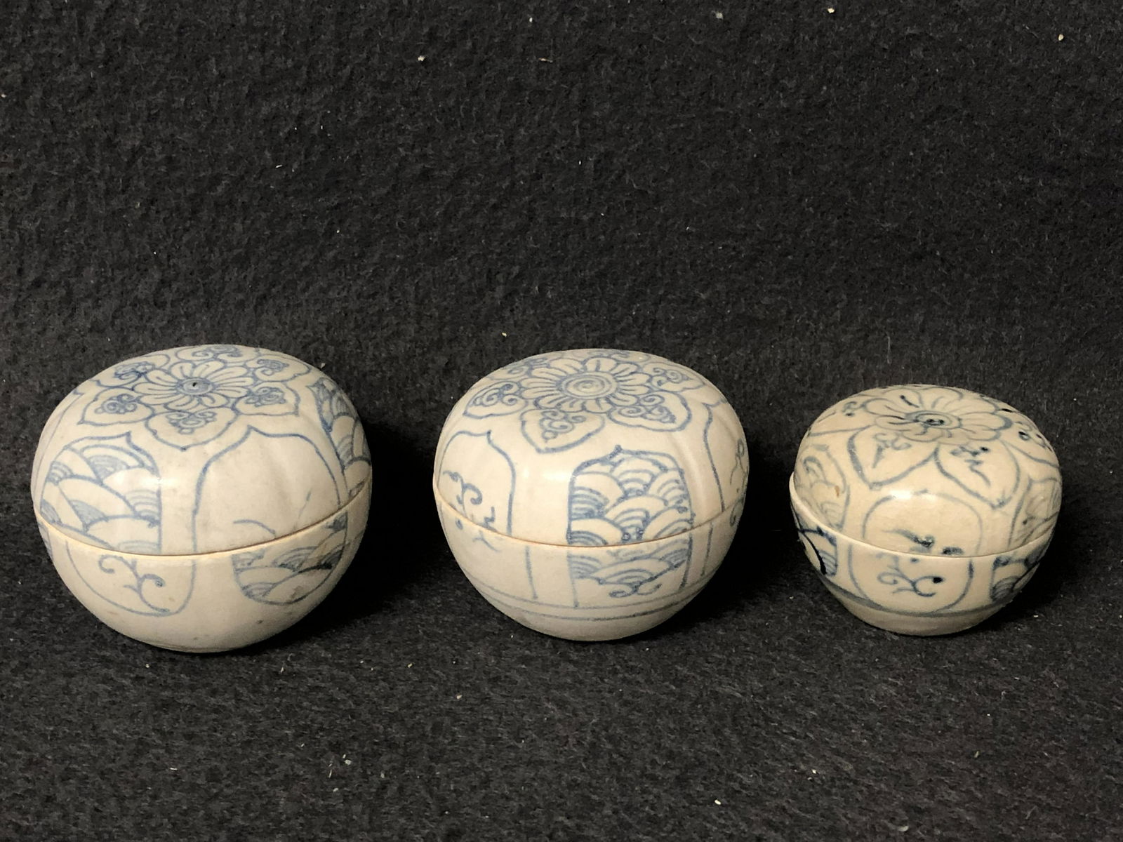 (3)Hoi An Hoard 15thC. Shipwreck Spice Jars - 2 Different Sizes - Recovered From 1999 Shipwreck - (1 of 13)