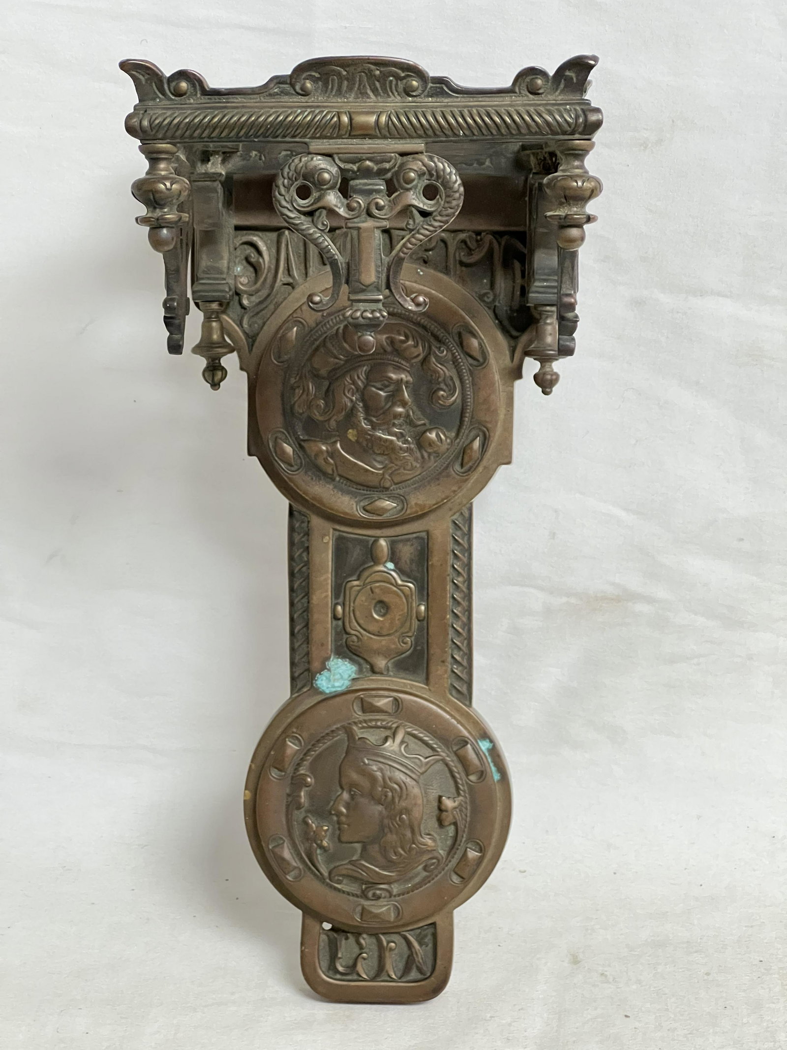 Ornate Victorian Bronze Wall Shelf, 5''x 6.25'' x 12'' (1 of 6)