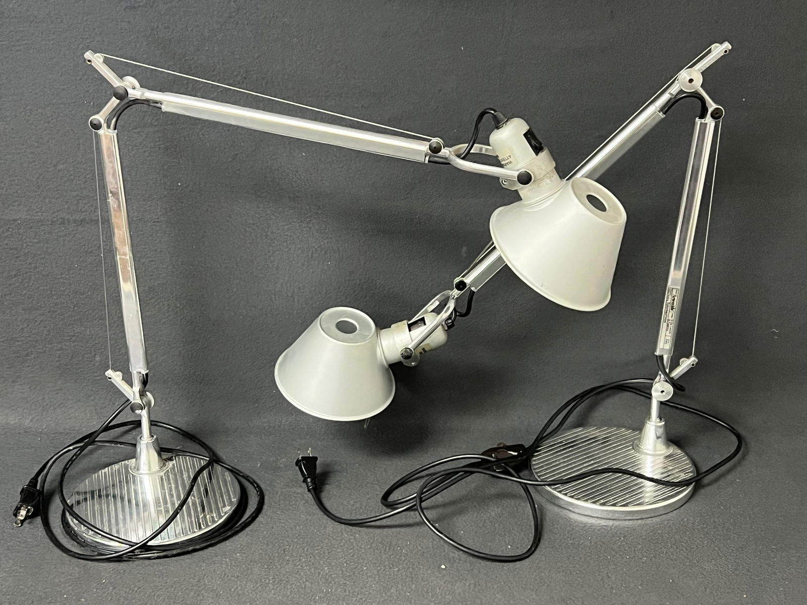 Pr. Italian Artemide Tolomeo Mini Lights - Artemide Table Lamps Designed by Michelle Delucchi & (1 of 6)