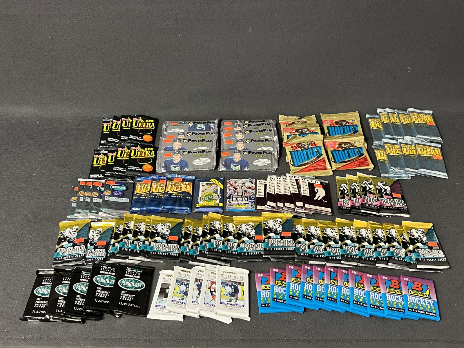 100+ Sealed NHL Trading Card Packs - Topps Premier, Fleer Ultra, Parkhurst & More (1 of 5)