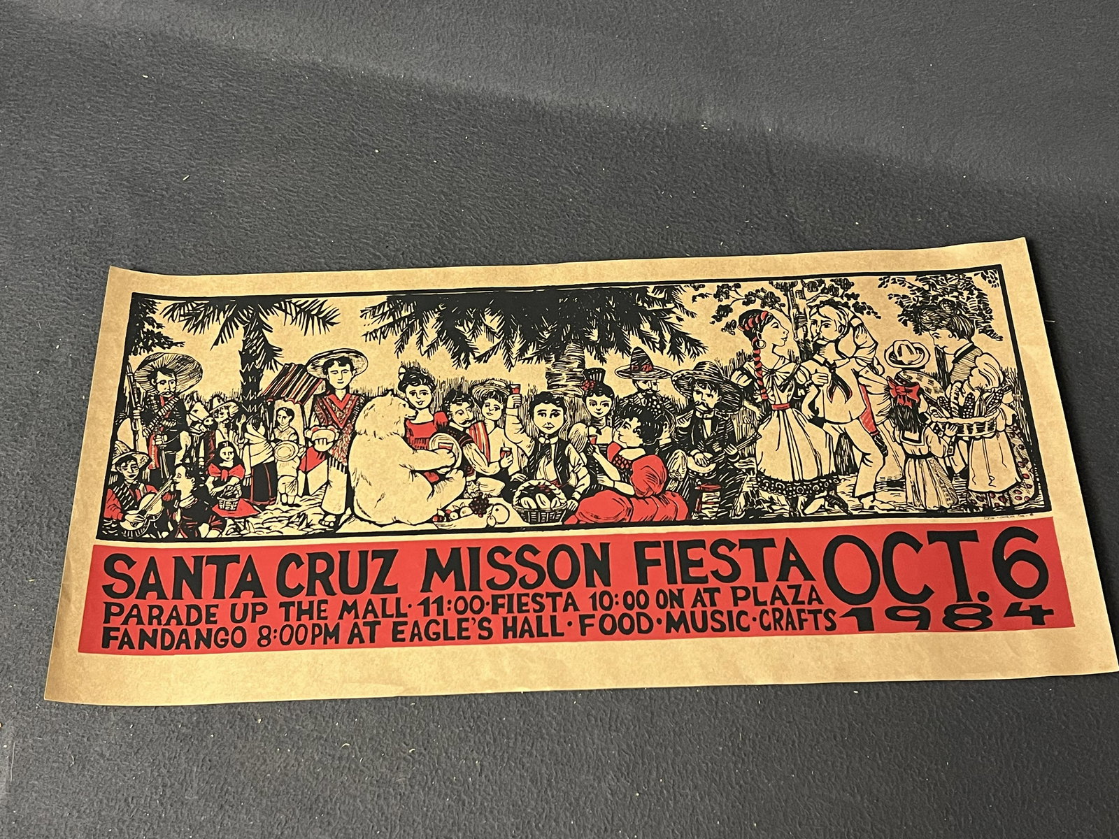 1984 Santa Cruz Doni Tunheim Mission Lithograph - 27.5'' x 13.25'' (1 of 4)