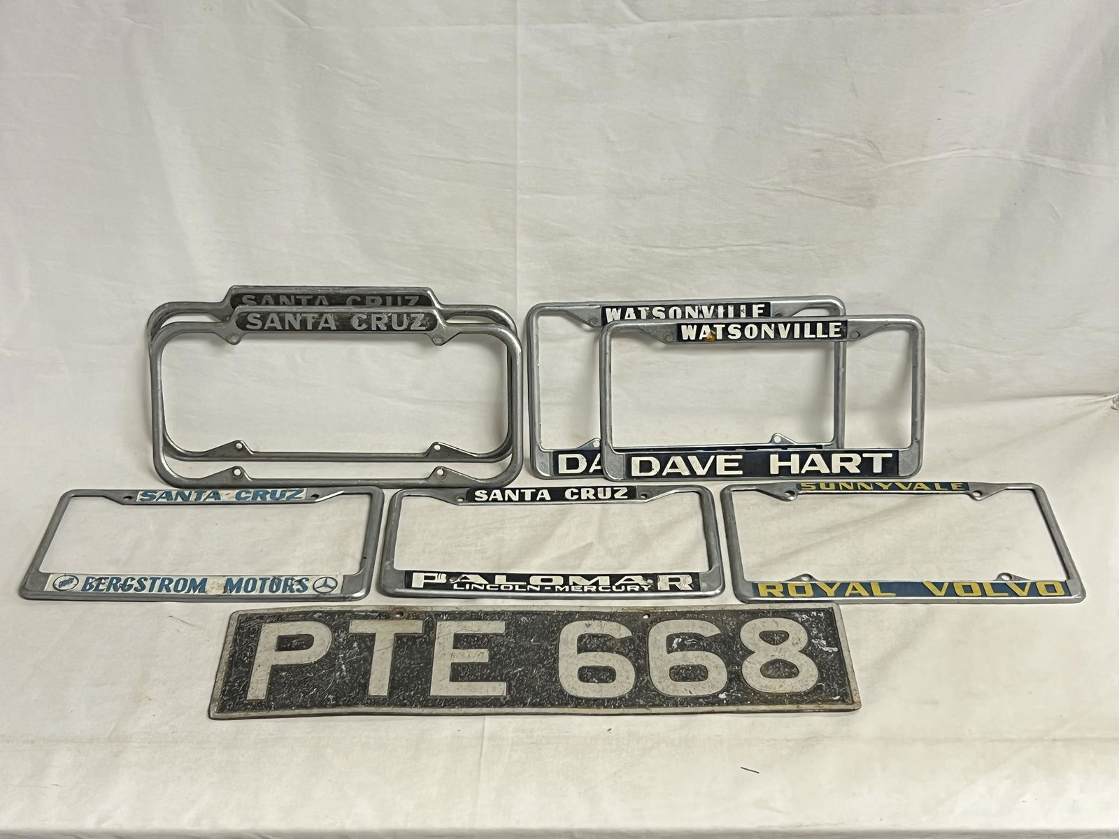 Car License Plate + Holders, Santa Cruz + More - Santa Cruz Palomar Lincoln-Mercury, Bergstrom (1 of 5)