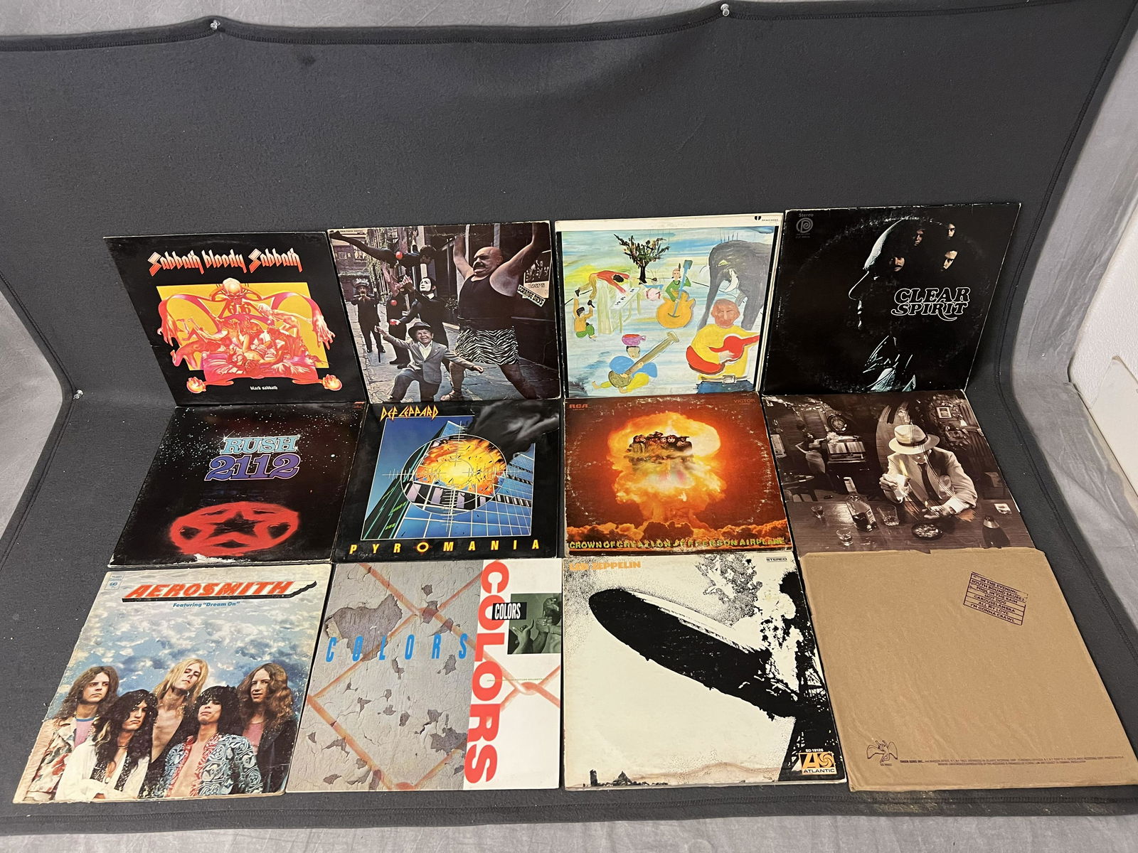 (33)Vtg Vinyl LP Albums, Rock,Door,Rush, More - Black Sabbath, Rush 2112, Doors Strange Days, Def (1 of 7)